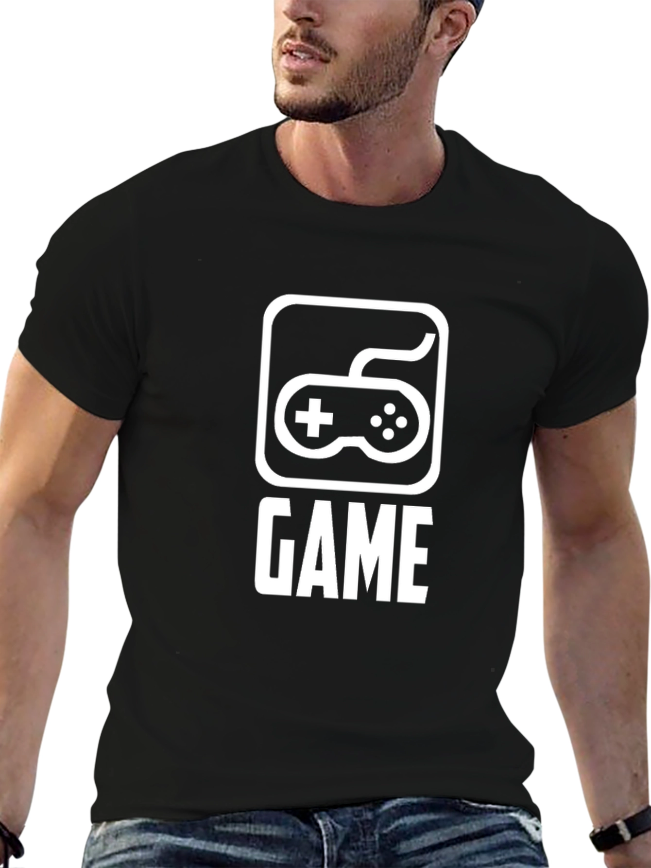 Gamer Style T-Shirt - Black Graphic Tee