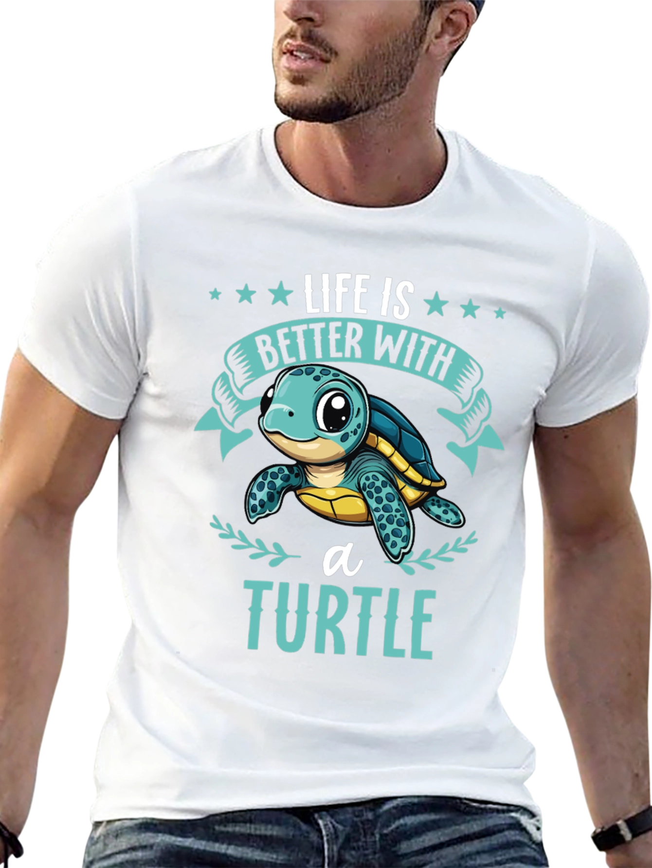 Life is Better with a Turtle Graphic T-Shirt