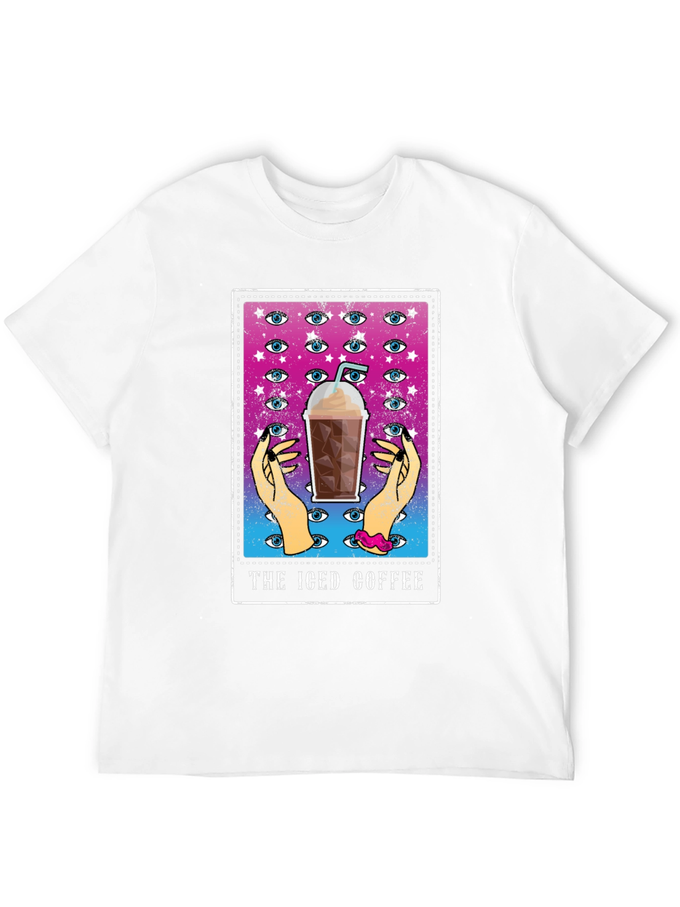 Iced Coffee Tarot Card Graphic Tee