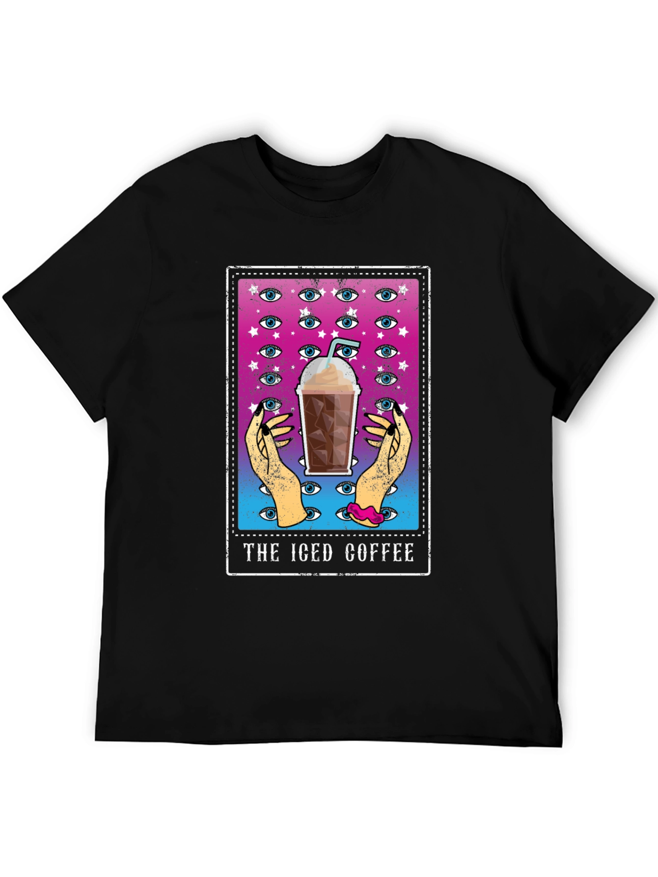 Iced Coffee Tarot Card Graphic Tee