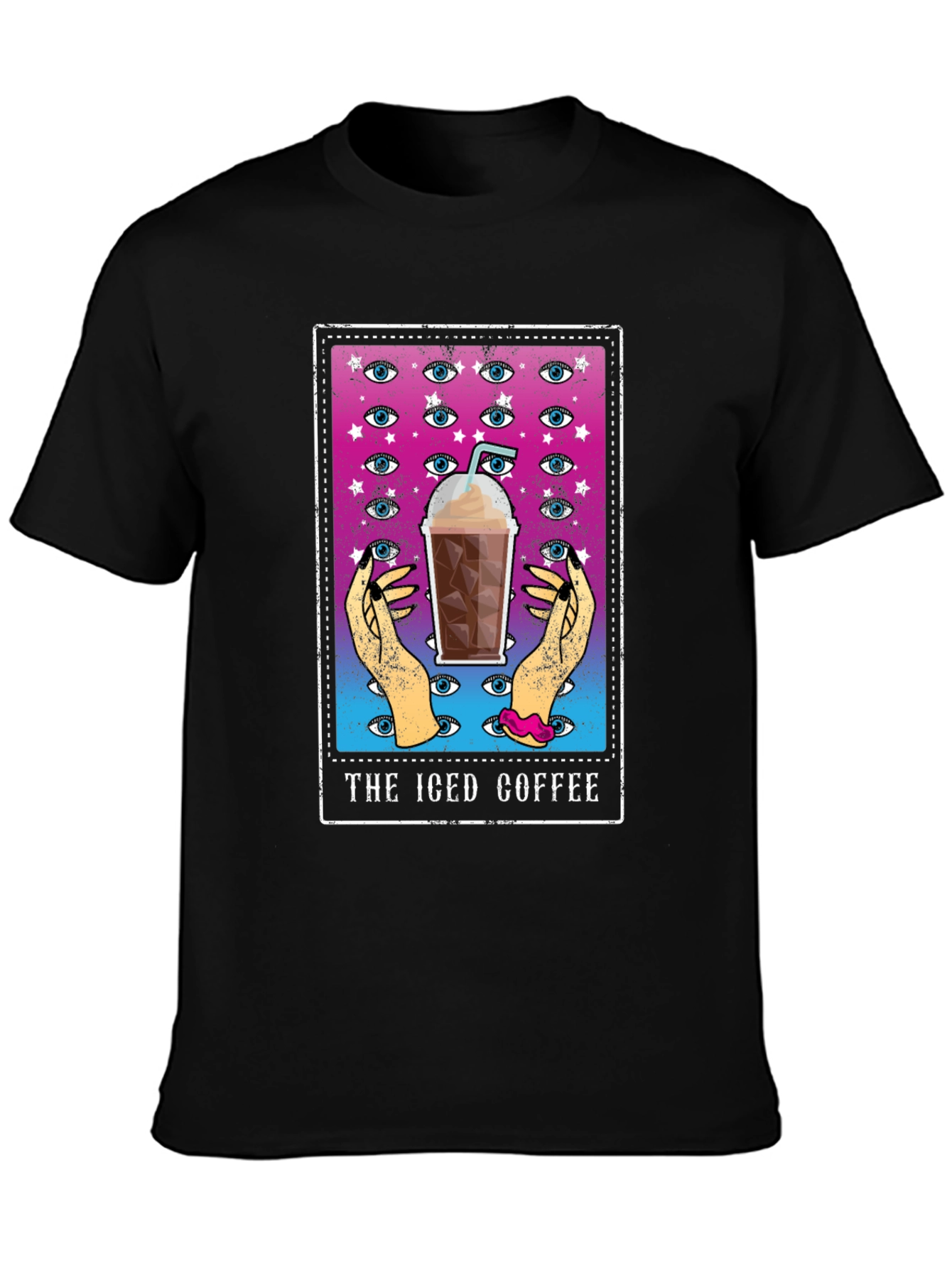Iced Coffee Tarot Card Graphic Tee