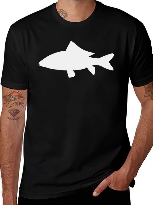 Fish Graphic T-Shirt - Black Cotton Tee