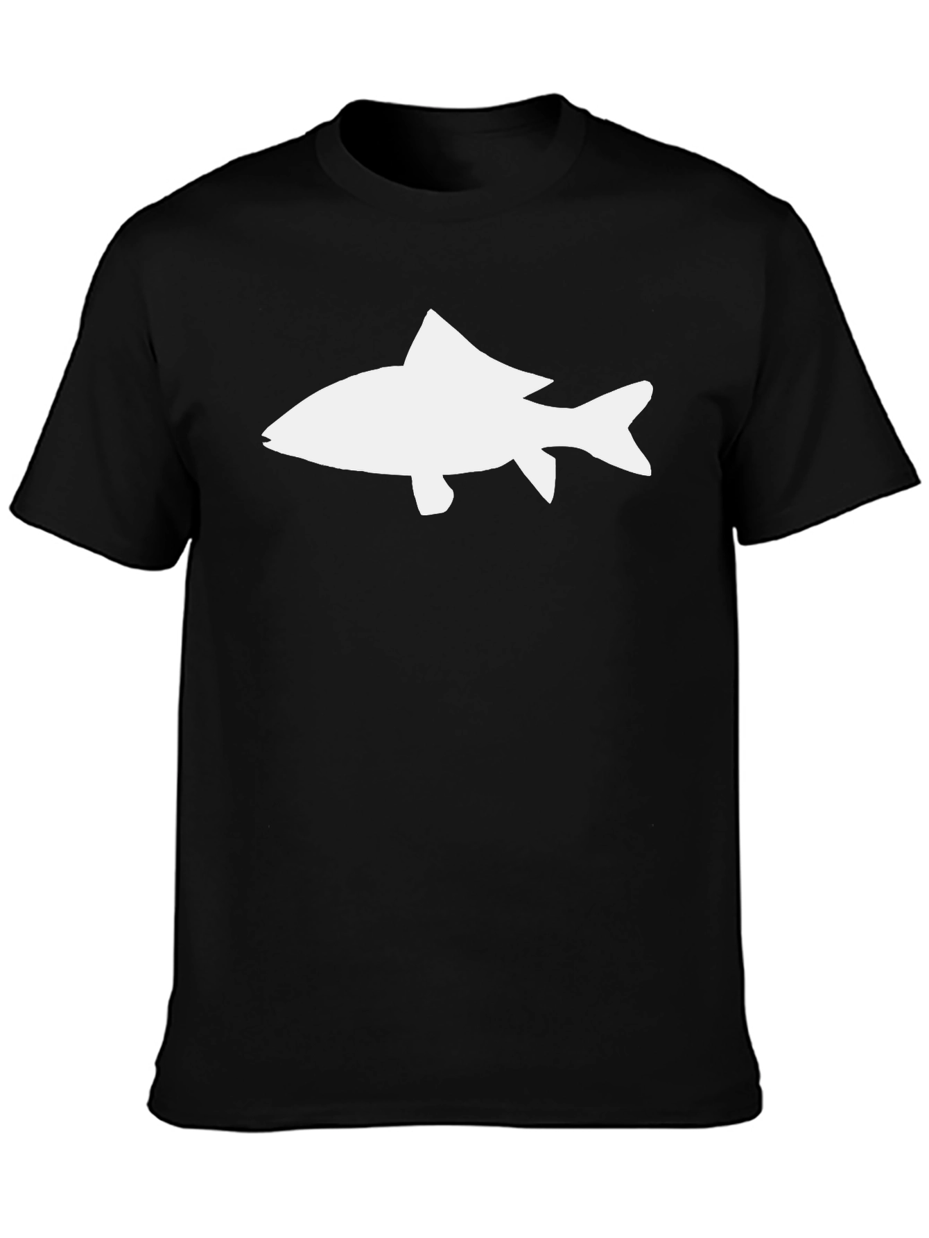 Fish Graphic T-Shirt - Black Cotton Tee