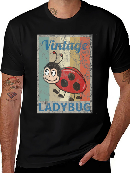 Vintage Ladybug Graphic T-Shirt