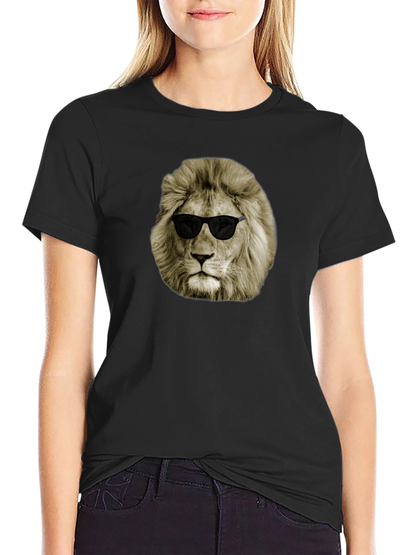 Cool Lion Sunglasses Graphic Tee