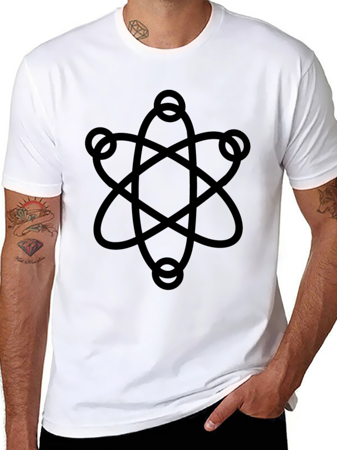 Atomic Symbol Black T-Shirt