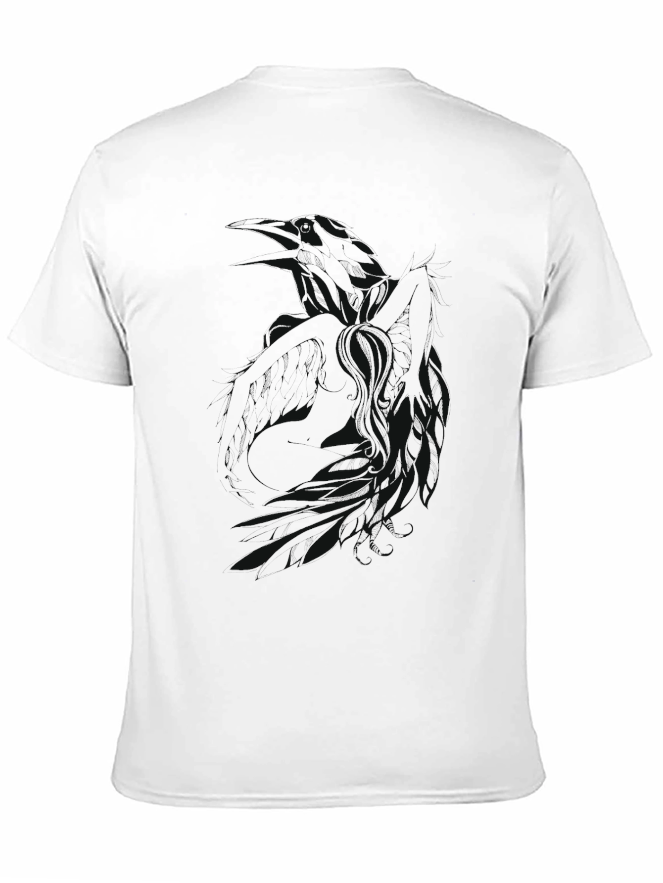 Mens Black Graphic Print T-Shirt