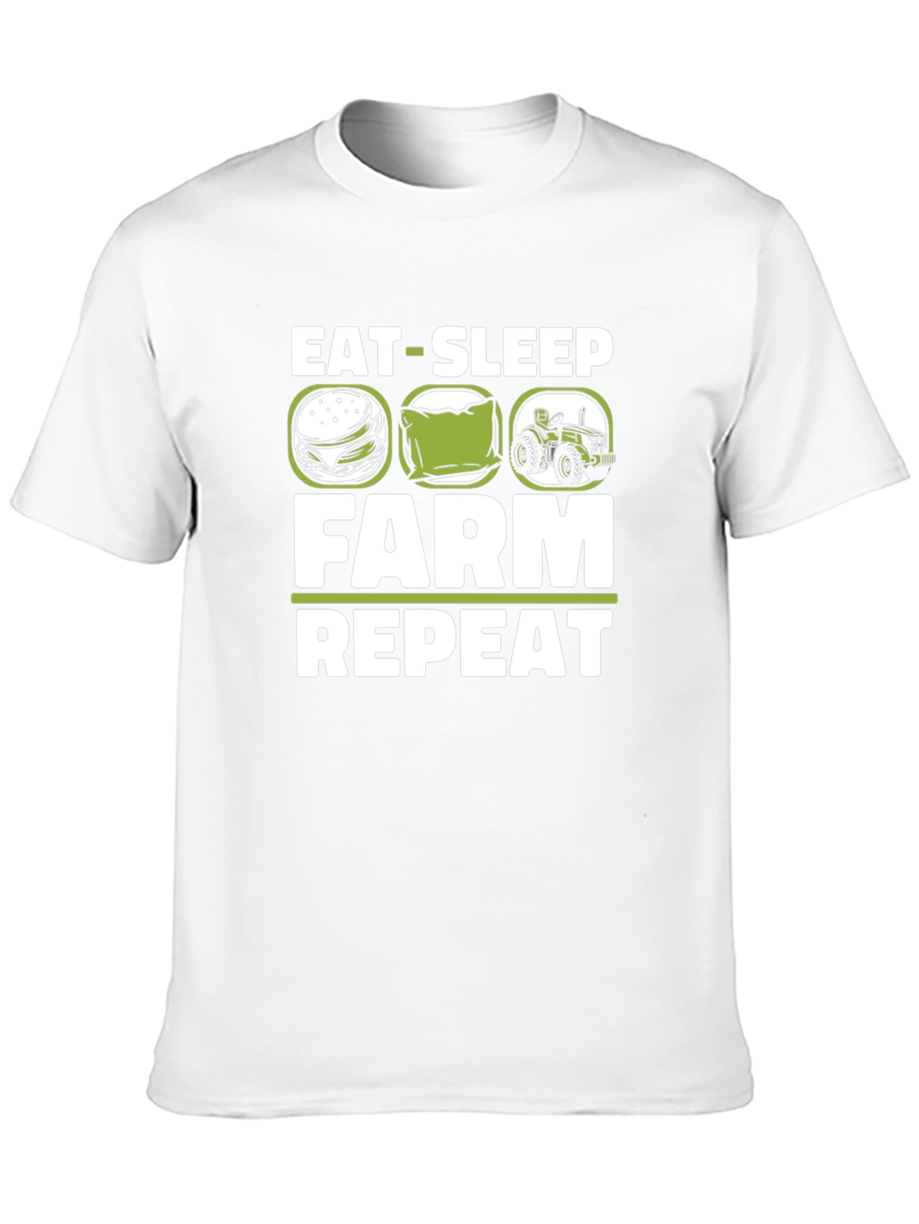 Eat Sleep Farm Repeat Graphic T-Shirt