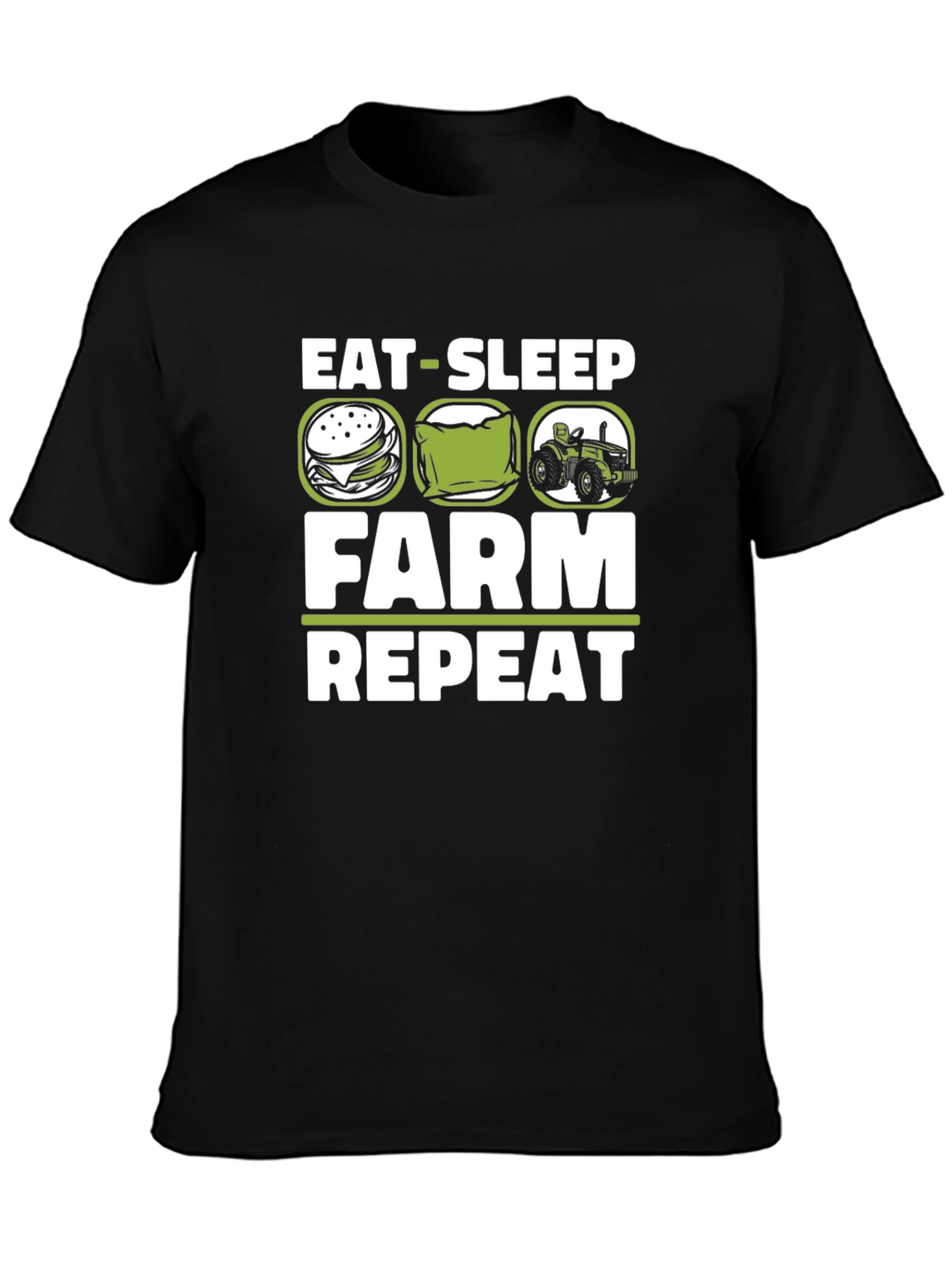 Eat Sleep Farm Repeat Graphic T-Shirt