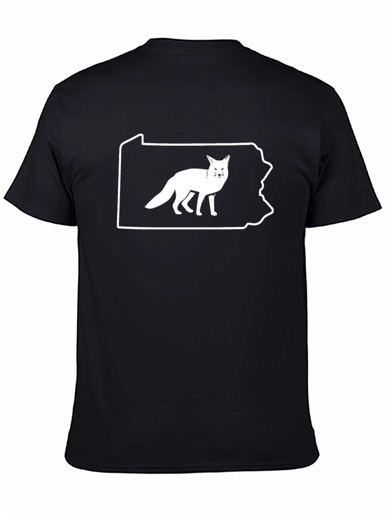Pennsylvania Fox Graphic T-Shirt - Black