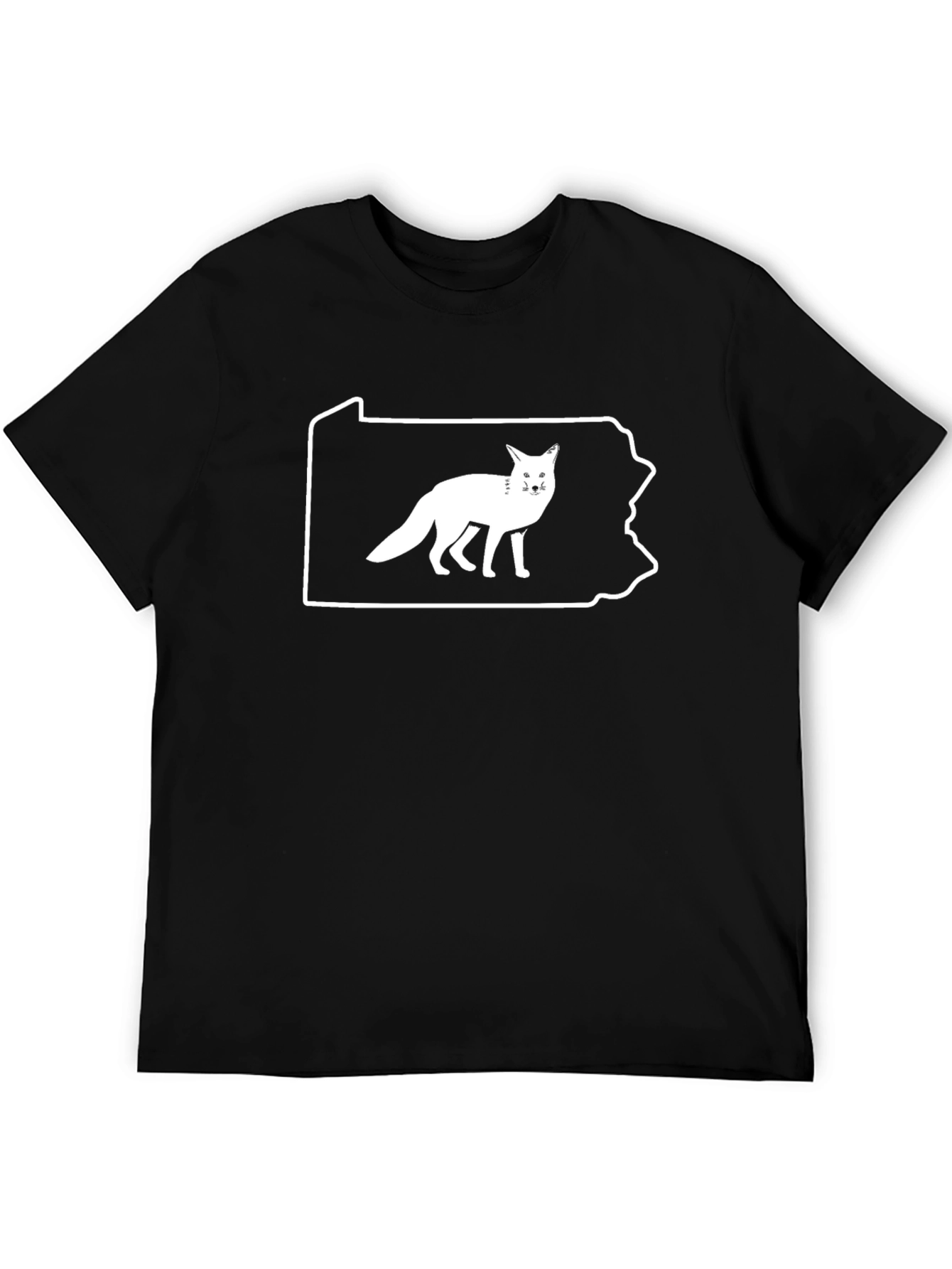 Pennsylvania Fox Graphic T-Shirt - Black