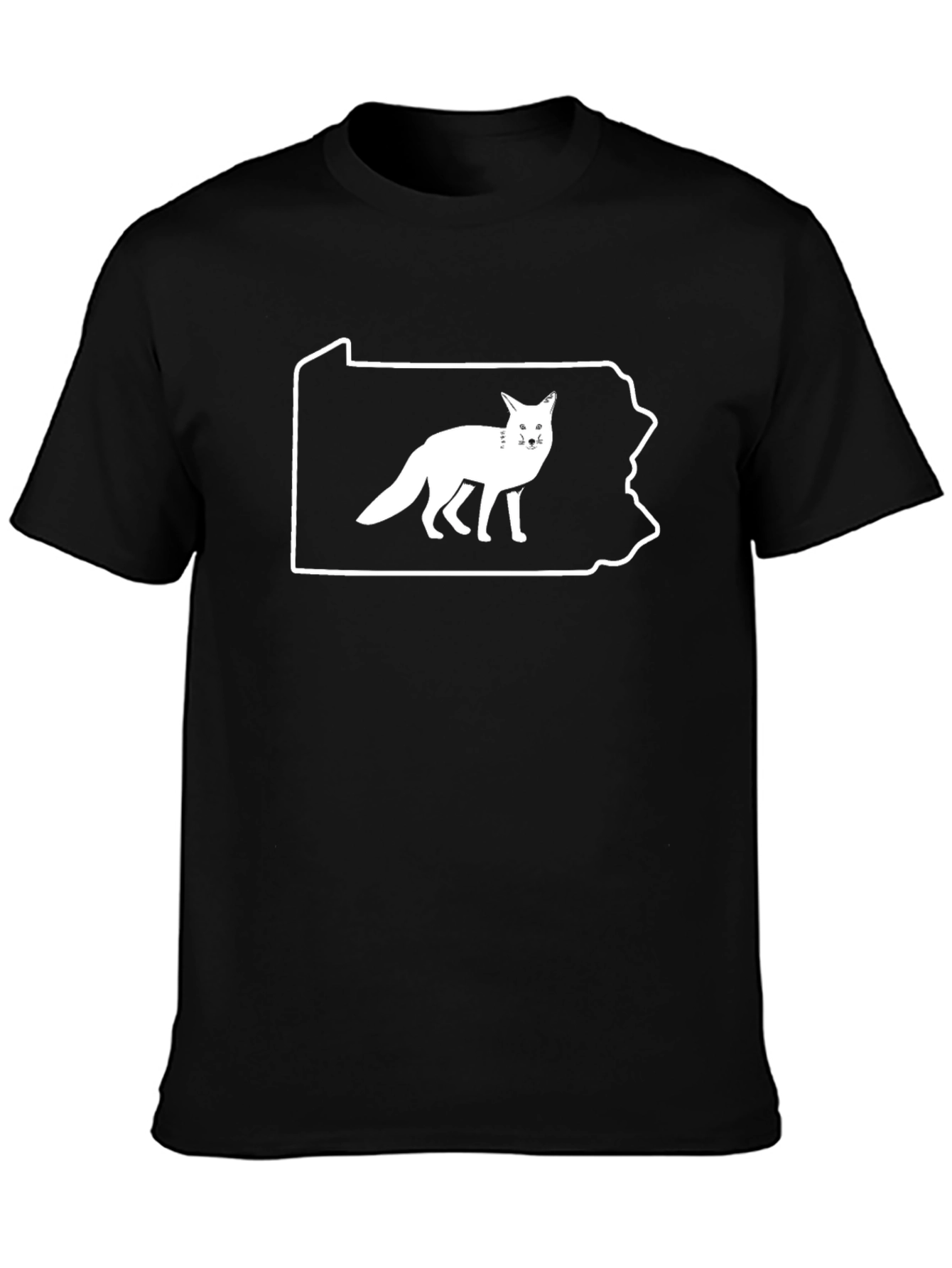 Pennsylvania Fox Graphic T-Shirt - Black