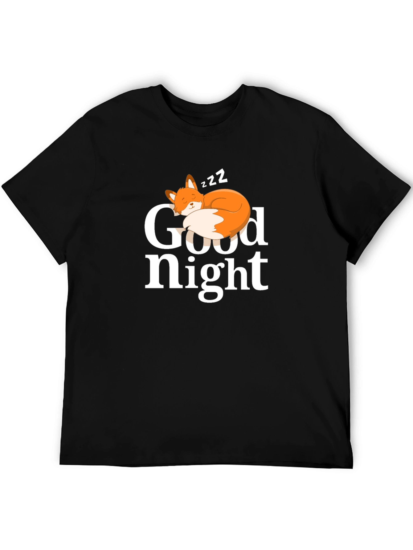 Good Night Fox T-Shirt - Cute Sleepy Fox Design