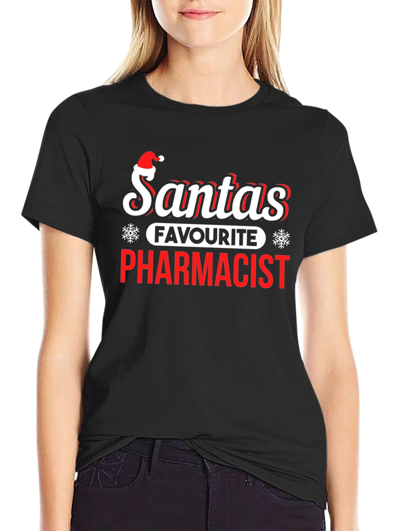 Santas Favorite Pharmacist Graphic Tee