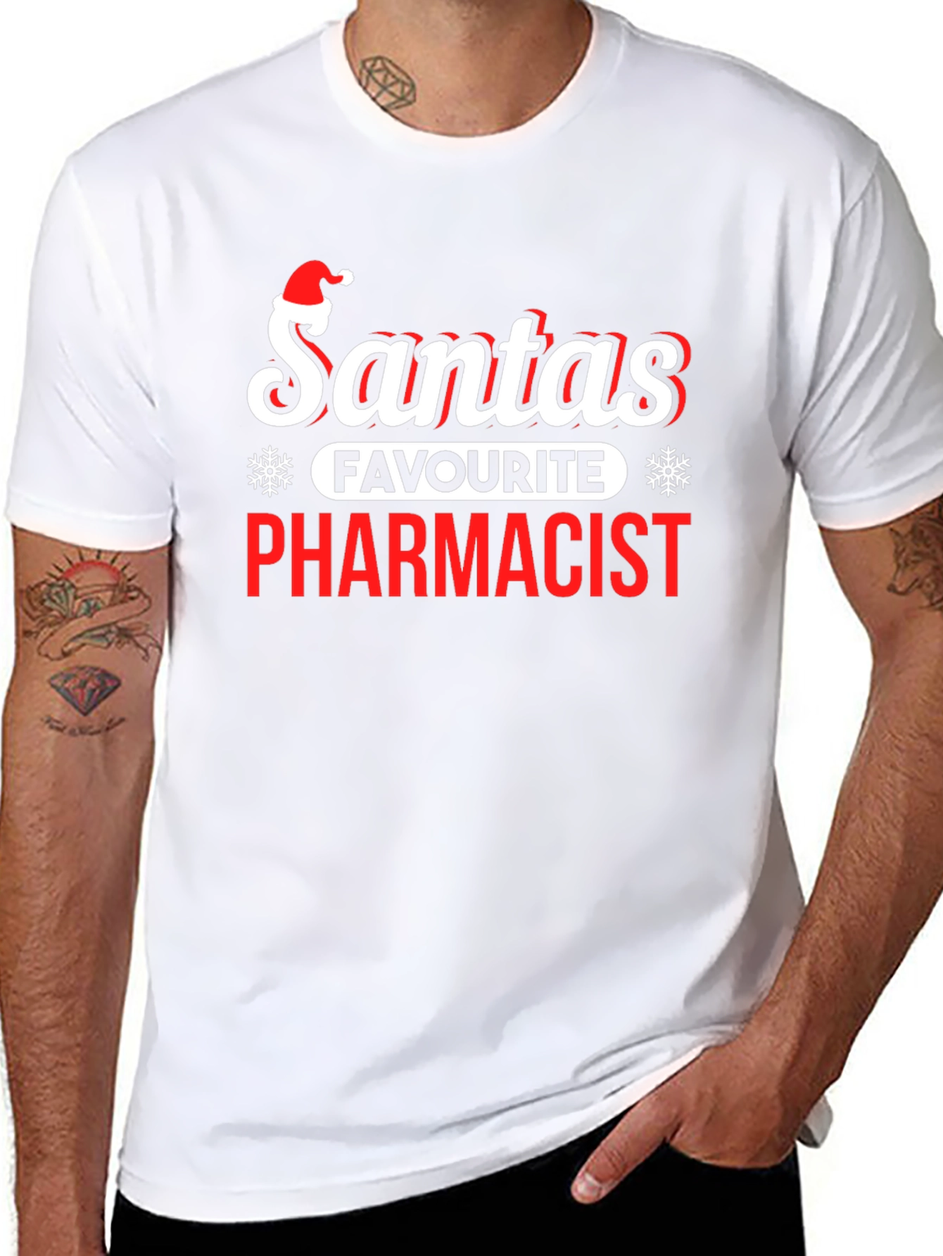 Santas Favorite Pharmacist Graphic Tee