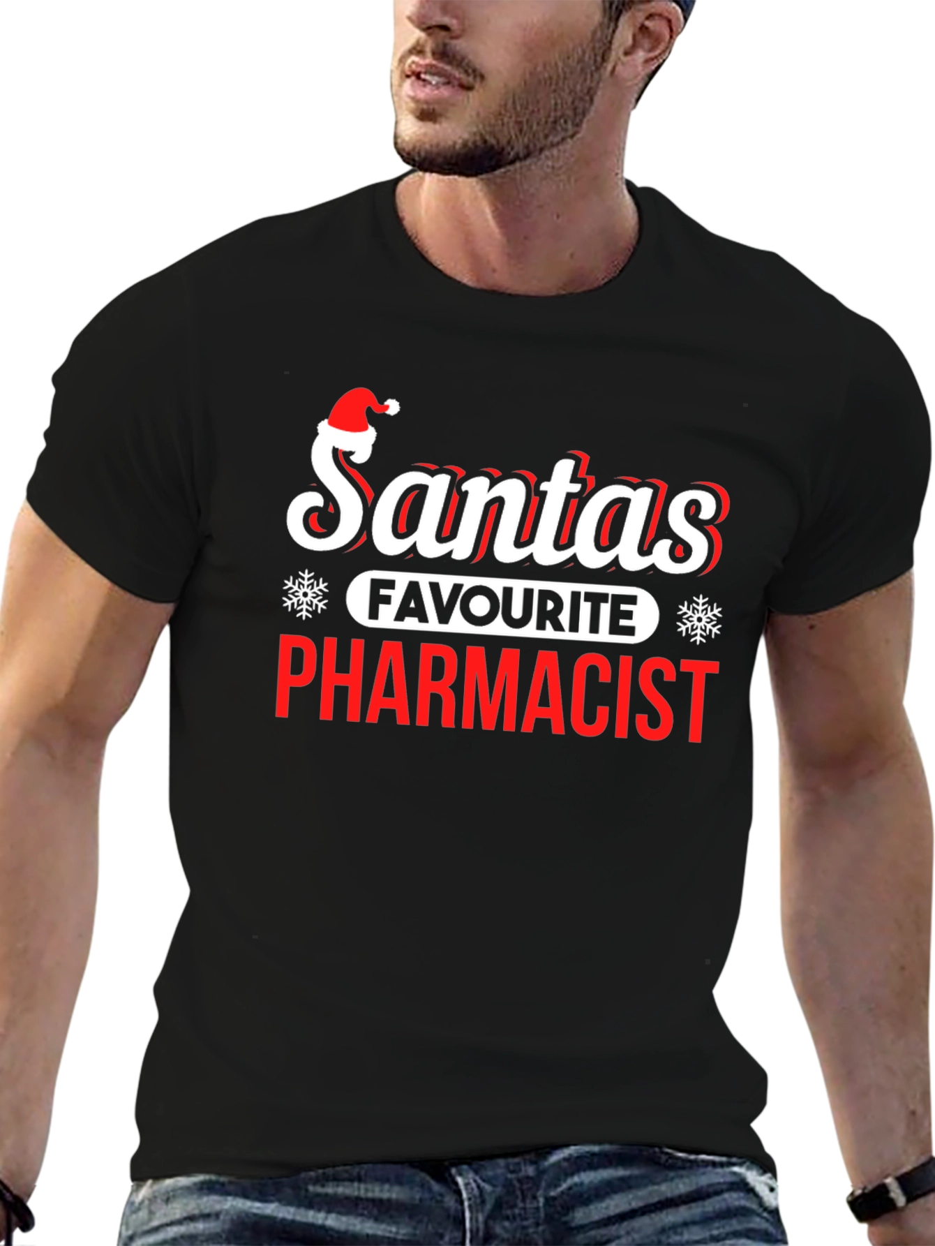 Santas Favorite Pharmacist Graphic Tee