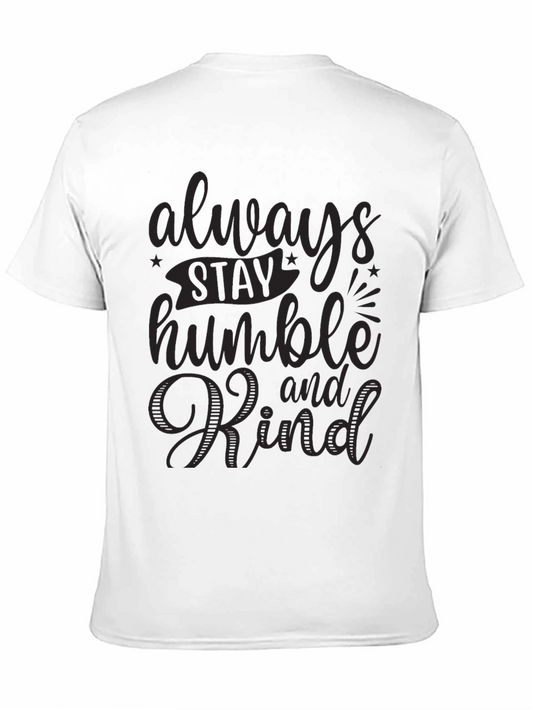 Always Stay Humble and Kind Black Graphic Tee