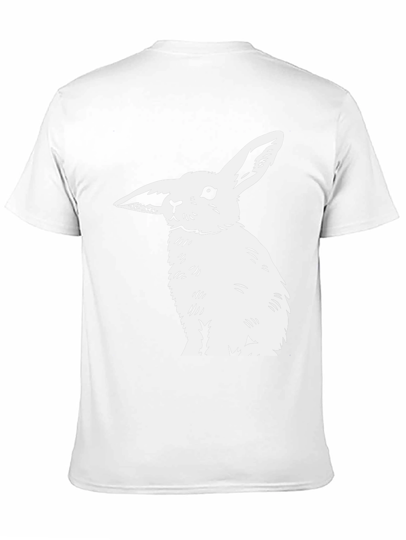 Black Rabbit Graphic Tee - Mens Casual Top