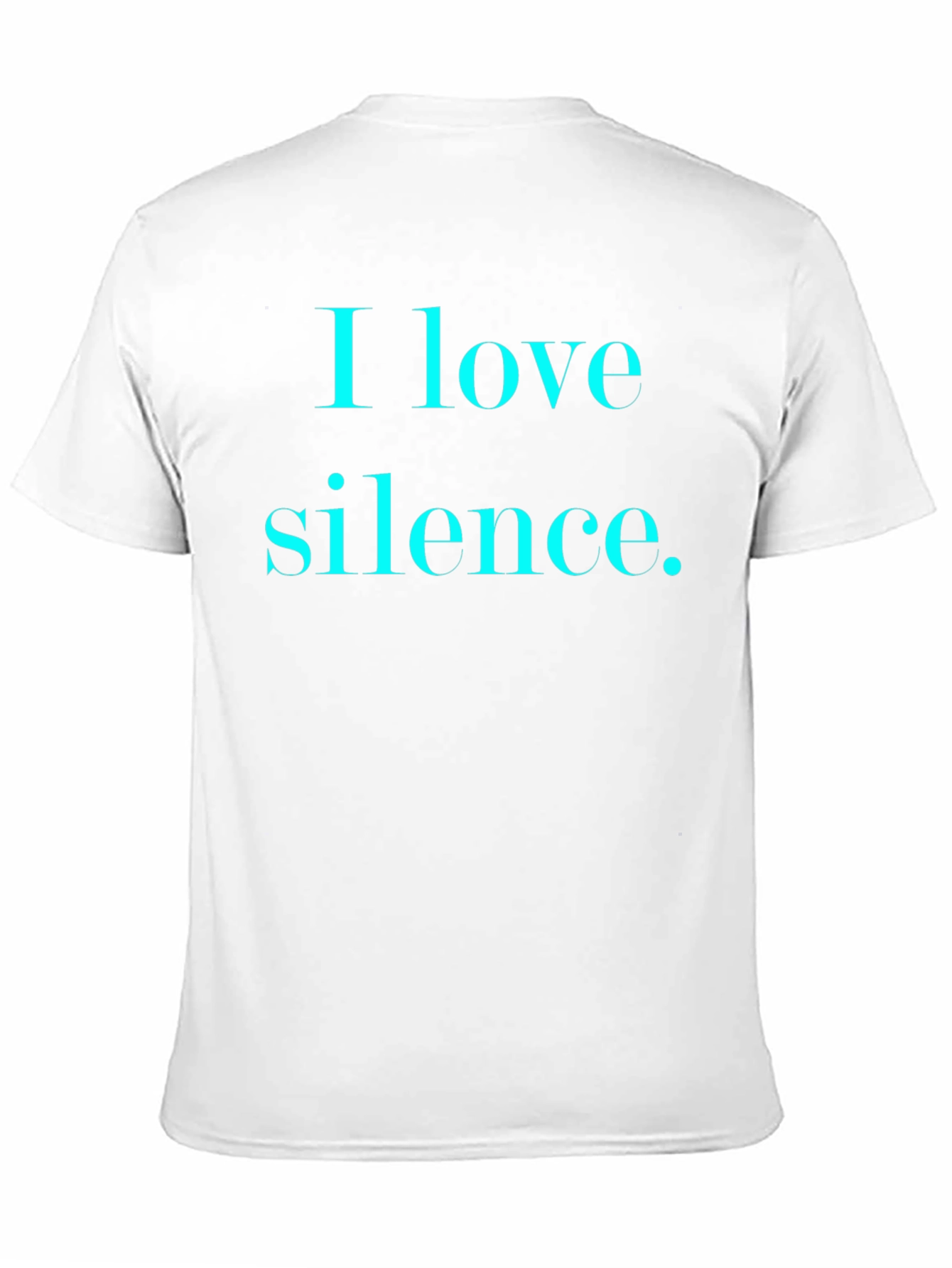 I Love Silence Graphic Tee - Black