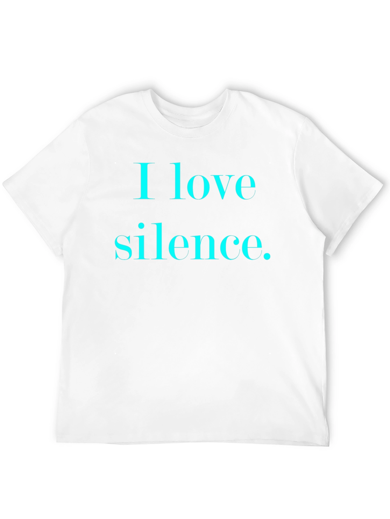 I Love Silence Graphic Tee - Black