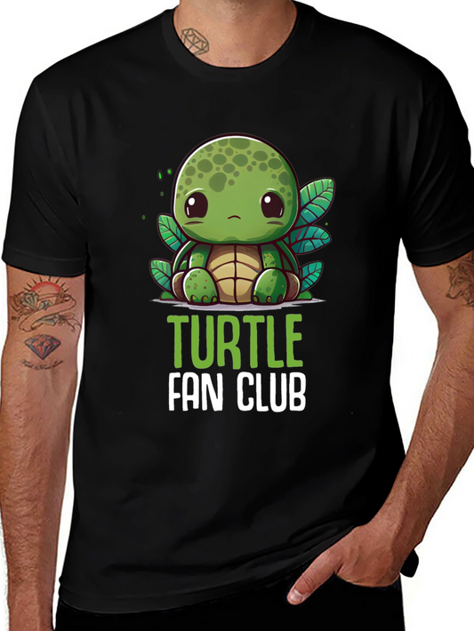 Cute Turtle Fan Club Graphic Tee - Unisex