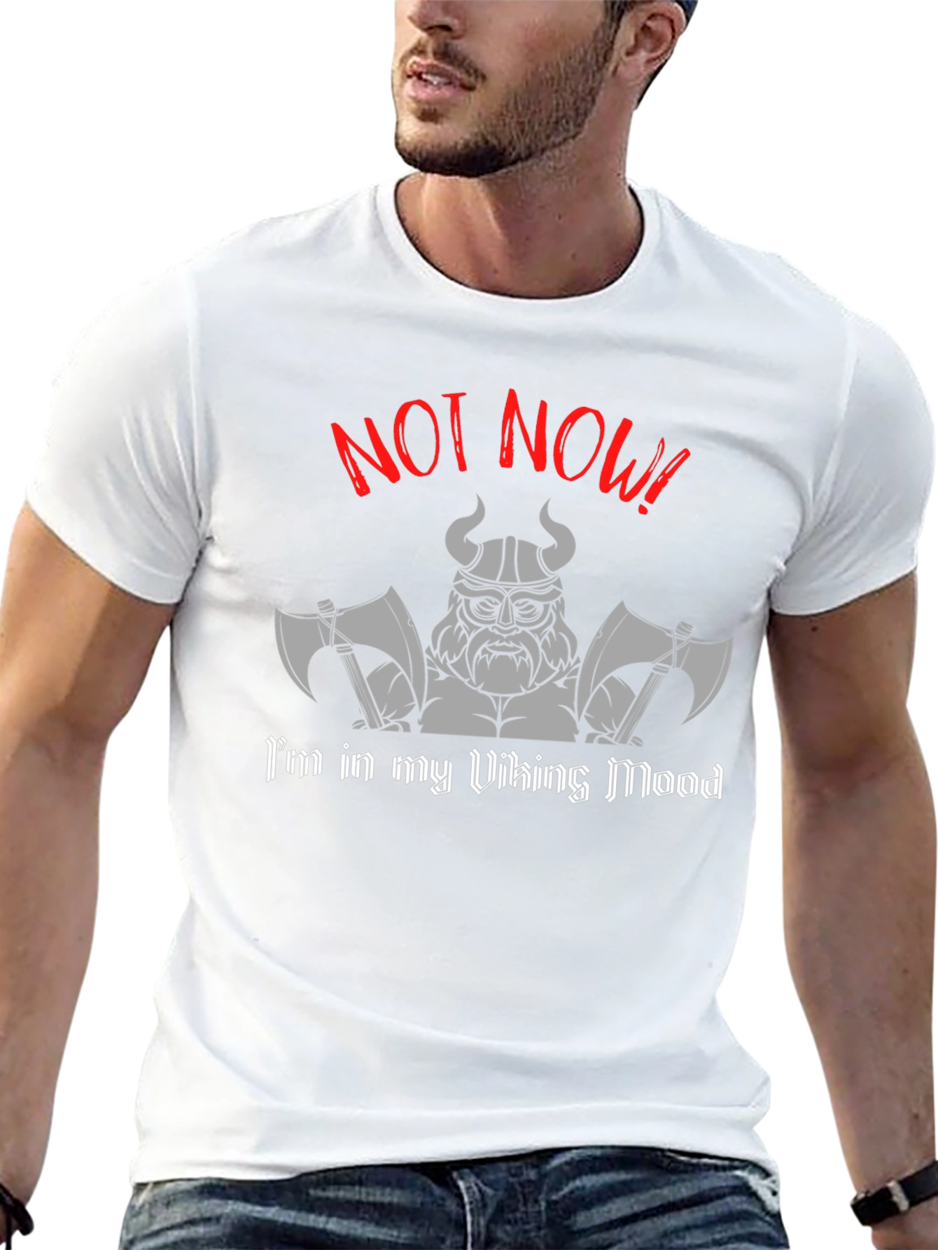 Viking Mood Black T-Shirt - Not Now!