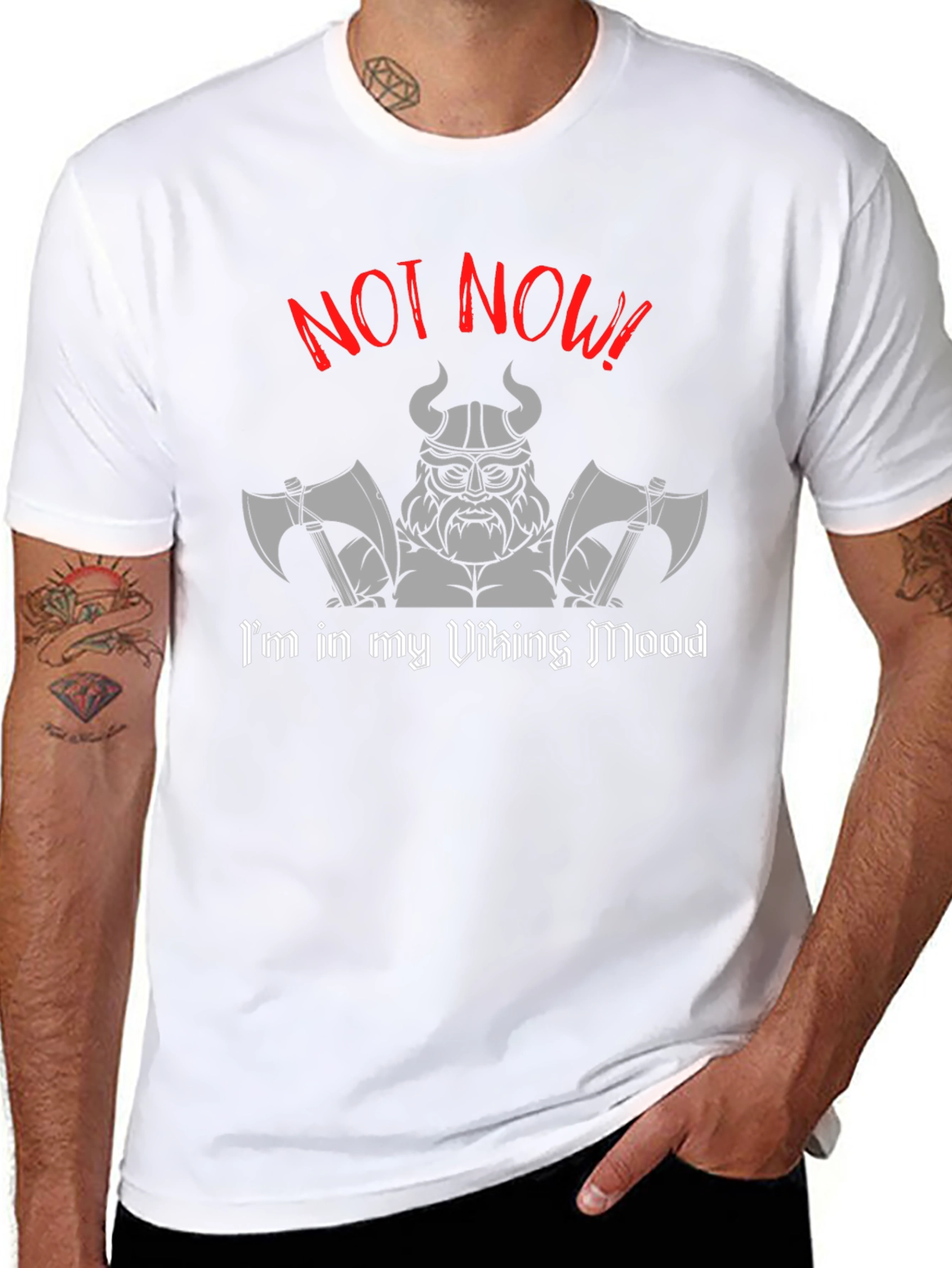 Viking Mood Black T-Shirt - Not Now!