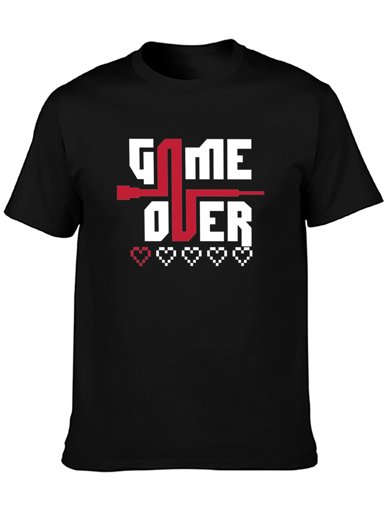 Game Over Pixel Art T-Shirt - Gamer Style