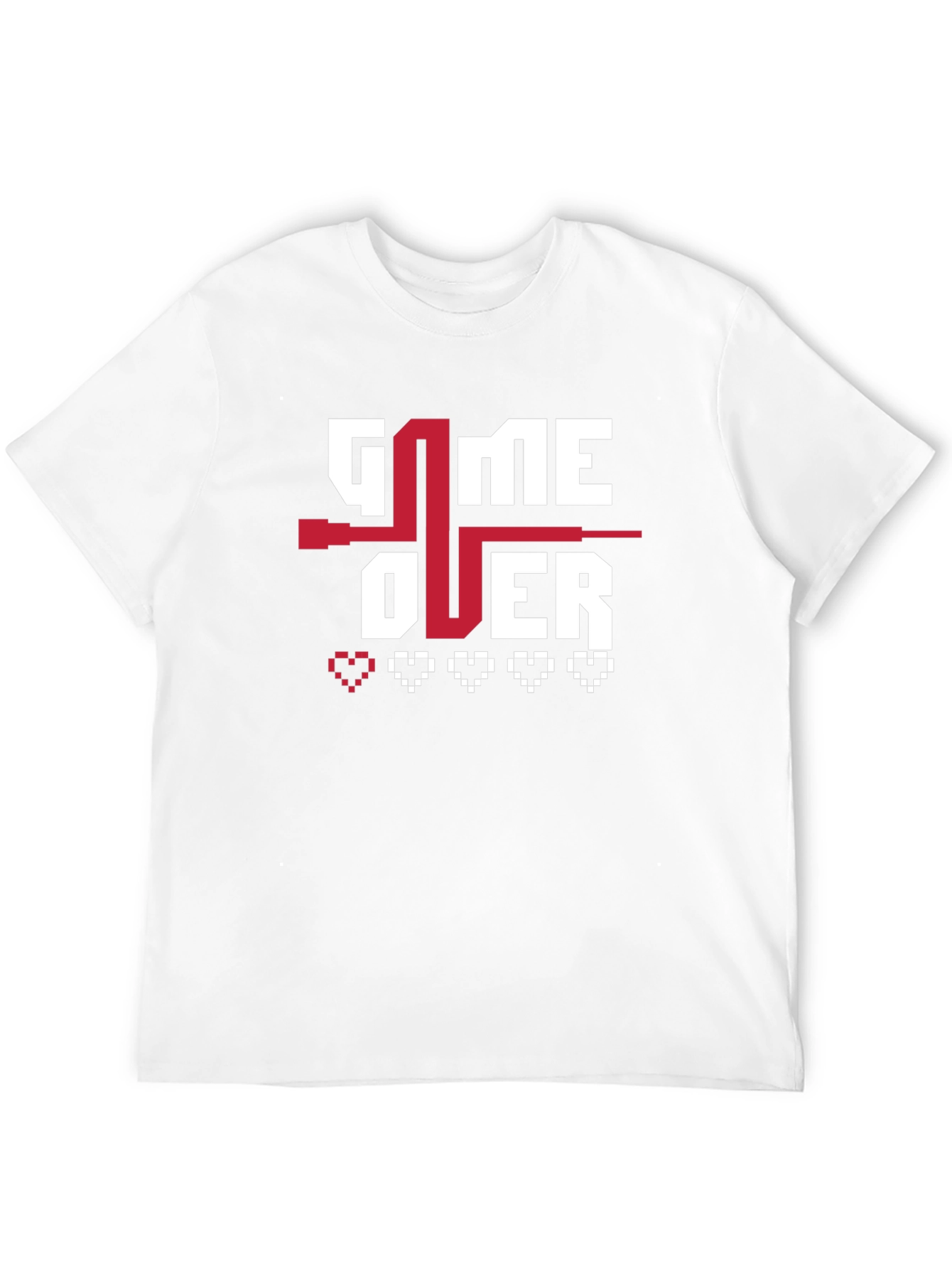 Game Over Pixel Art T-Shirt - Gamer Style