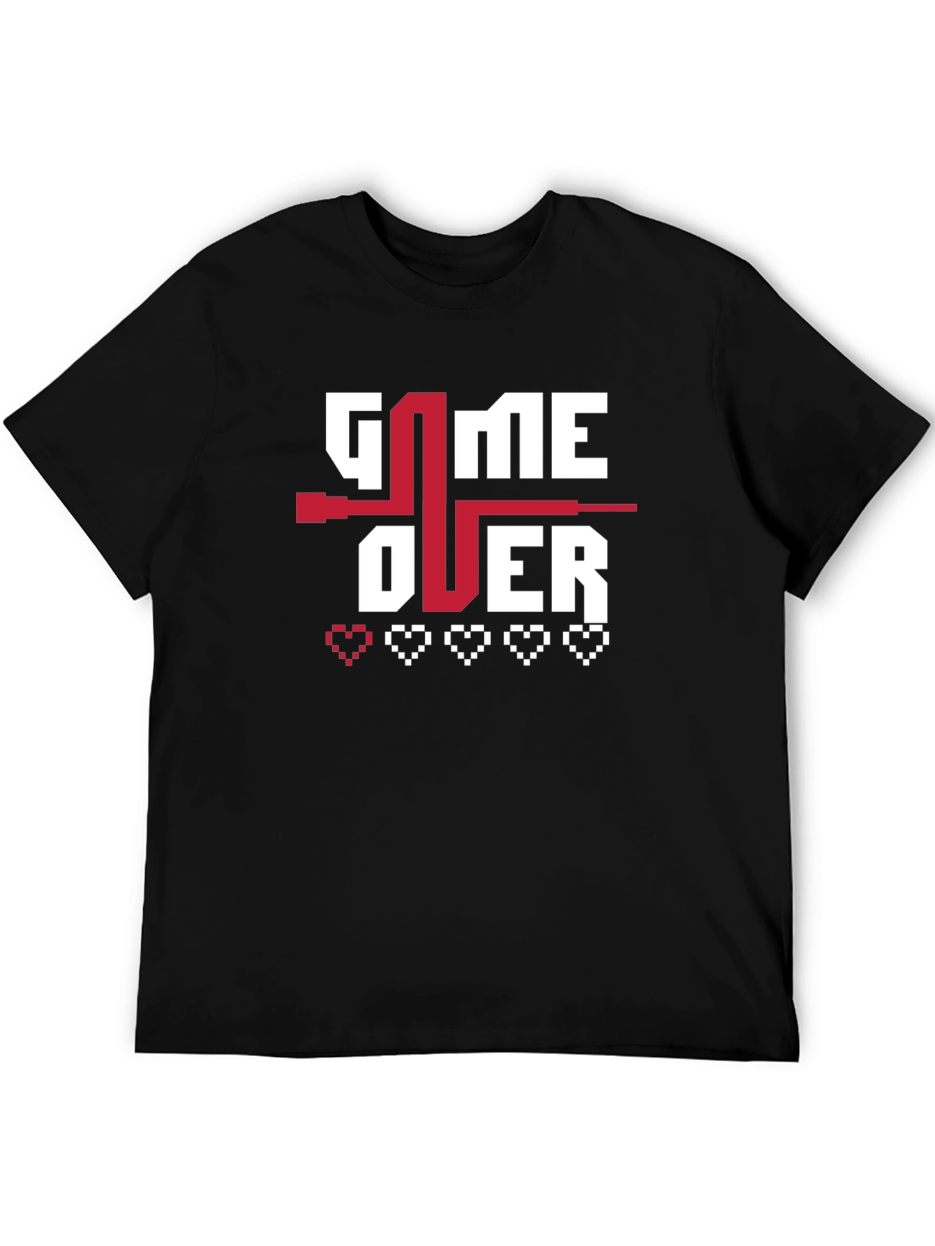 Game Over Pixel Art T-Shirt - Gamer Style