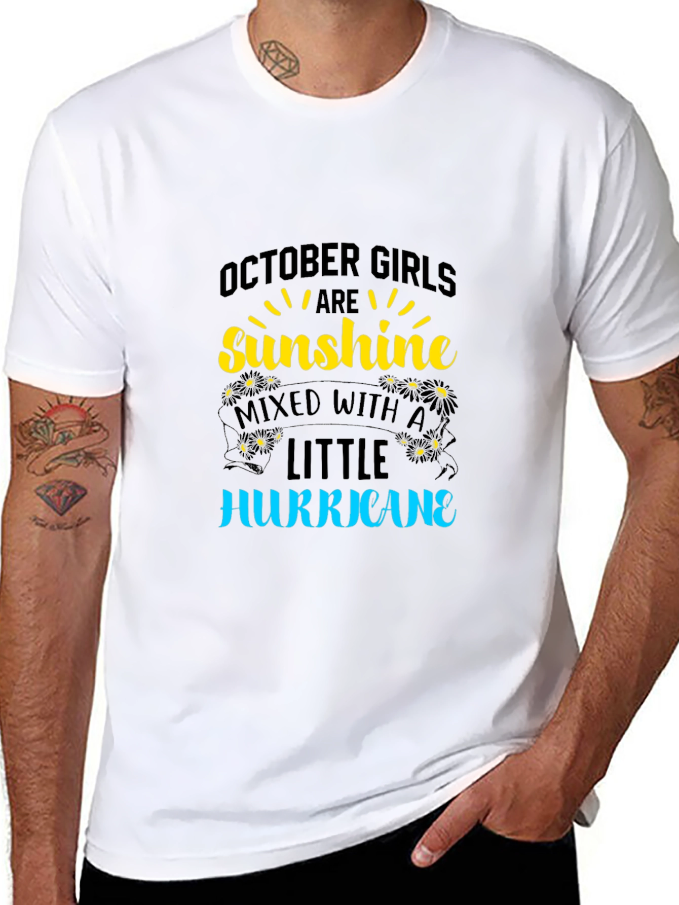October Girls Sunshine Hurricane Black T-Shirt