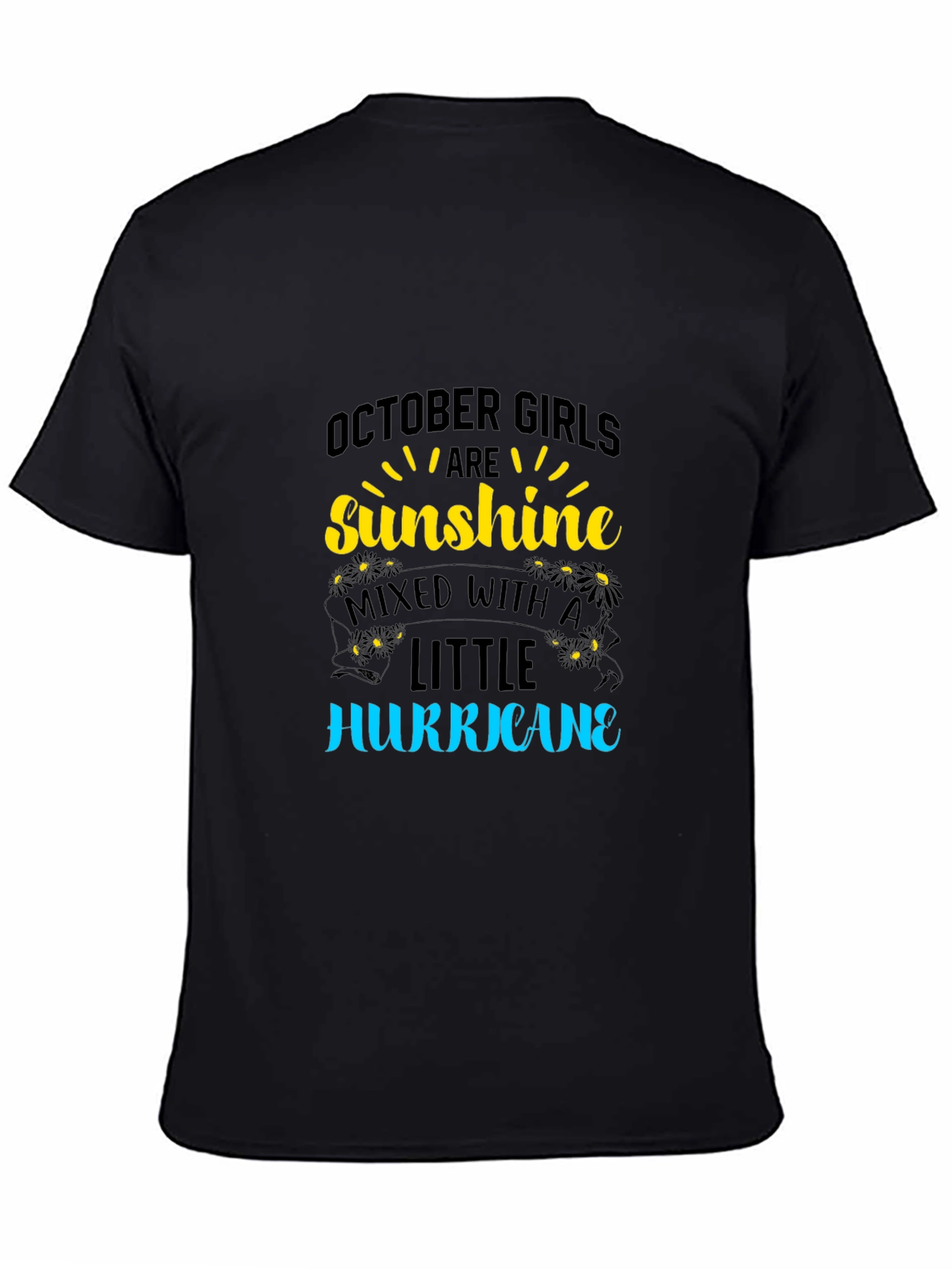 October Girls Sunshine Hurricane Black T-Shirt