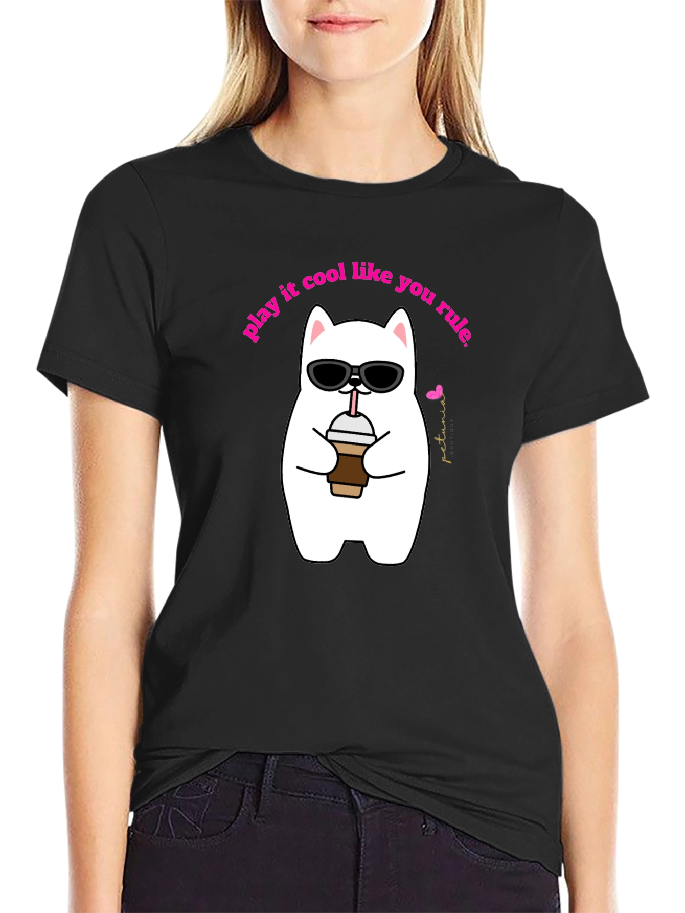 Cool Cat Graphic Tee - Play It Cool