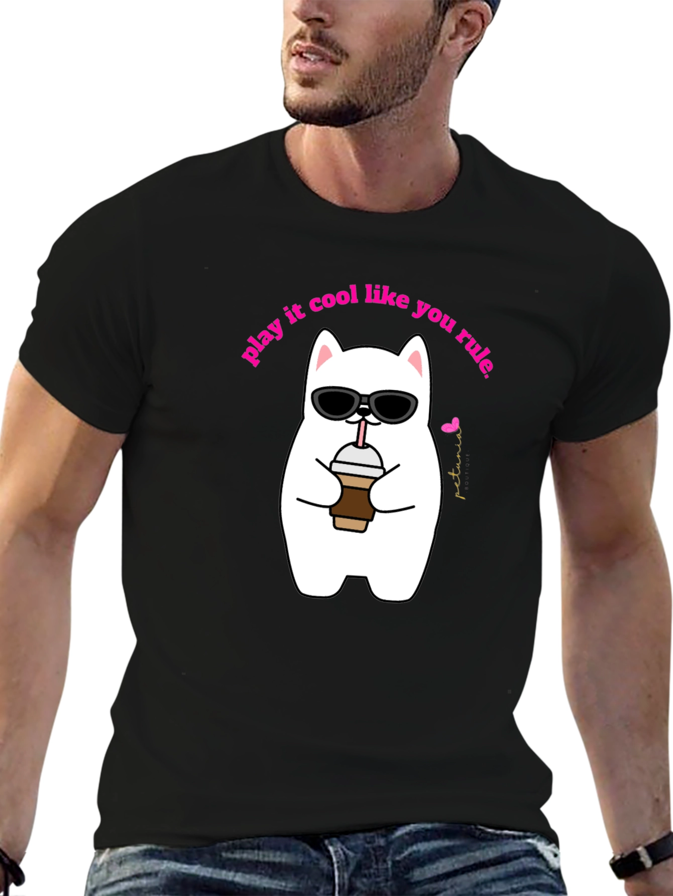 Cool Cat Graphic Tee - Play It Cool