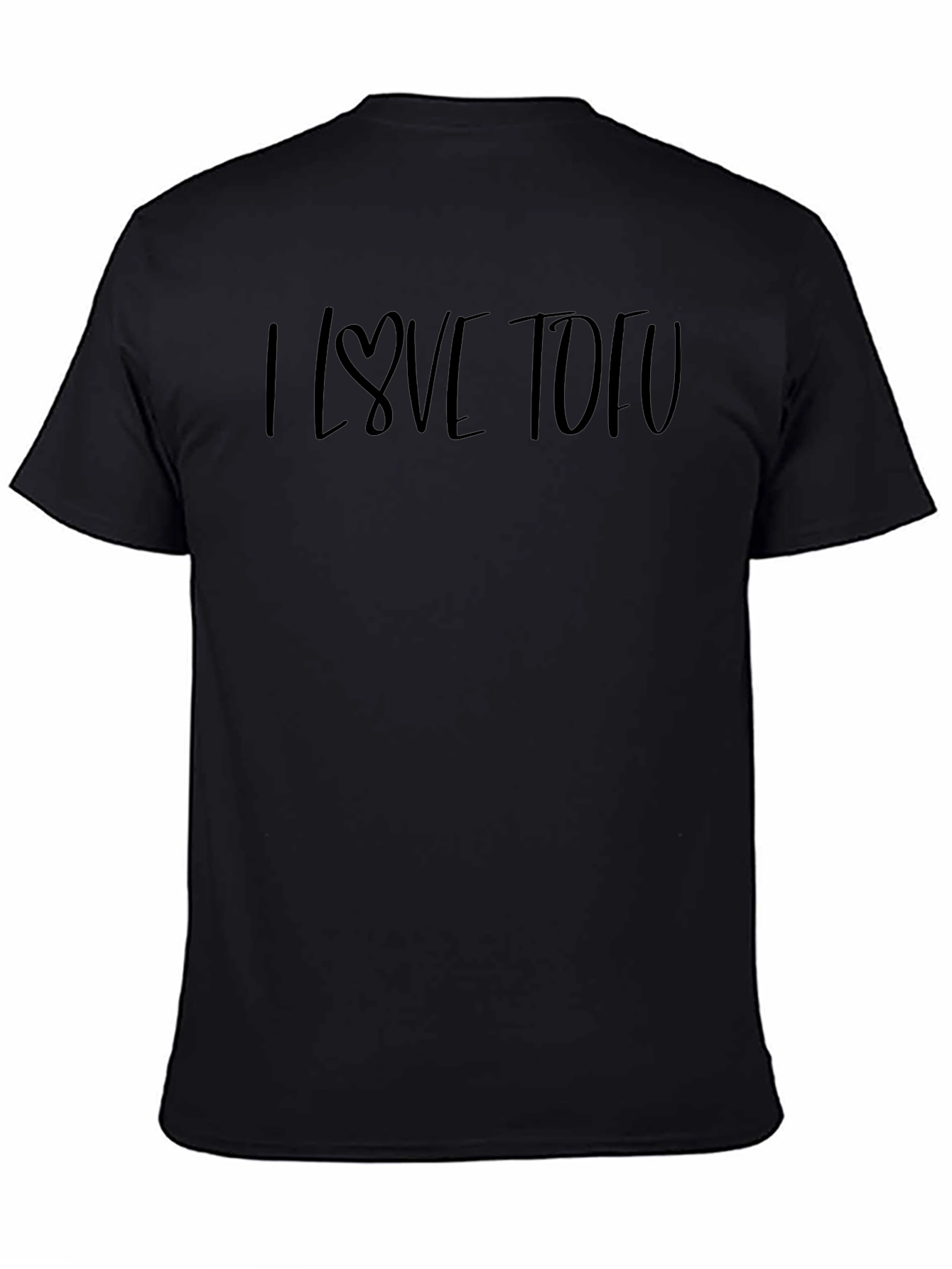 I Love Tofu Black T-Shirt