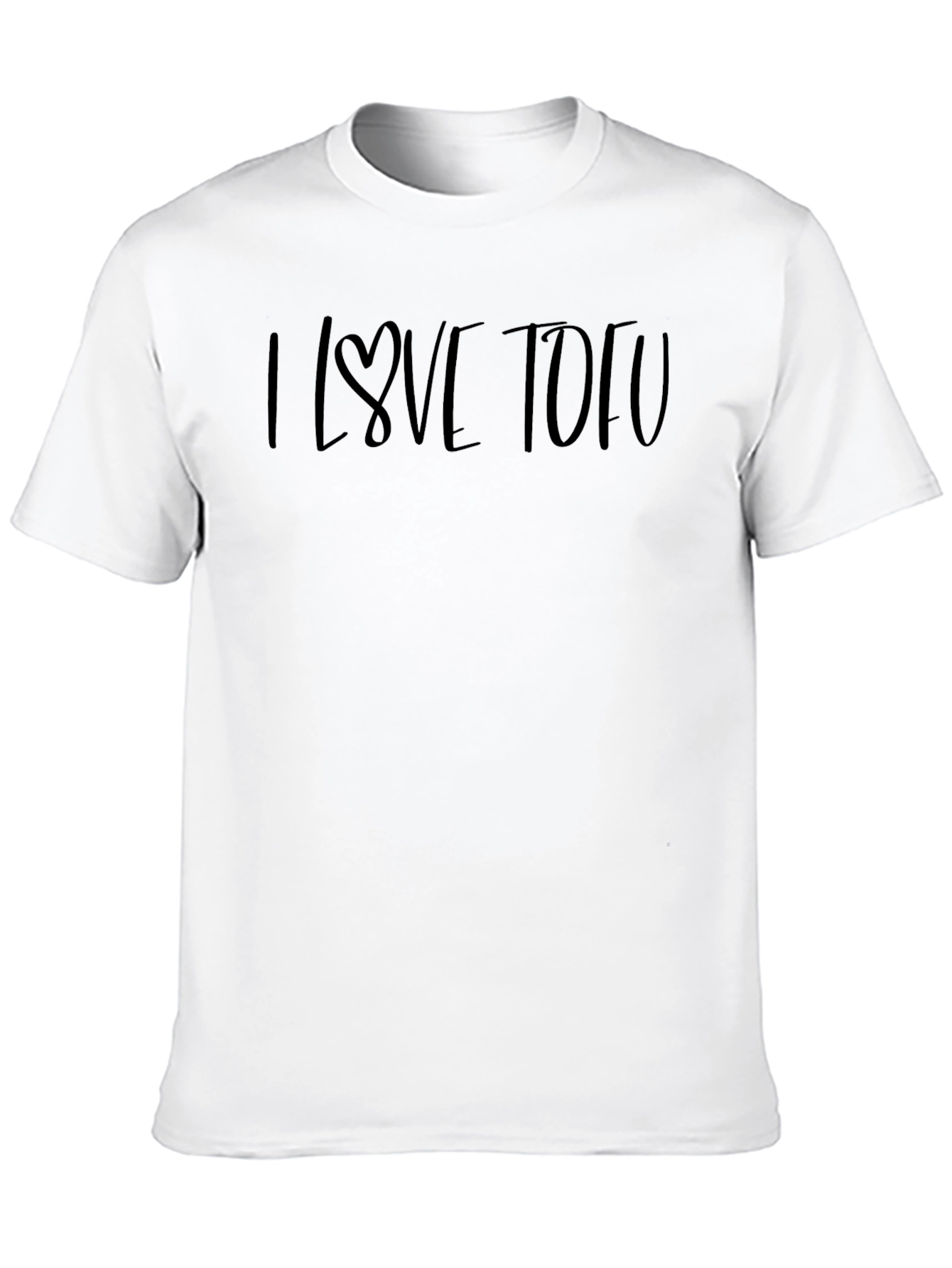 I Love Tofu Black T-Shirt