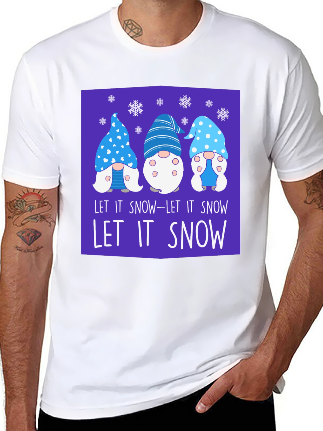 Let It Snow Gnomes Graphic Tee