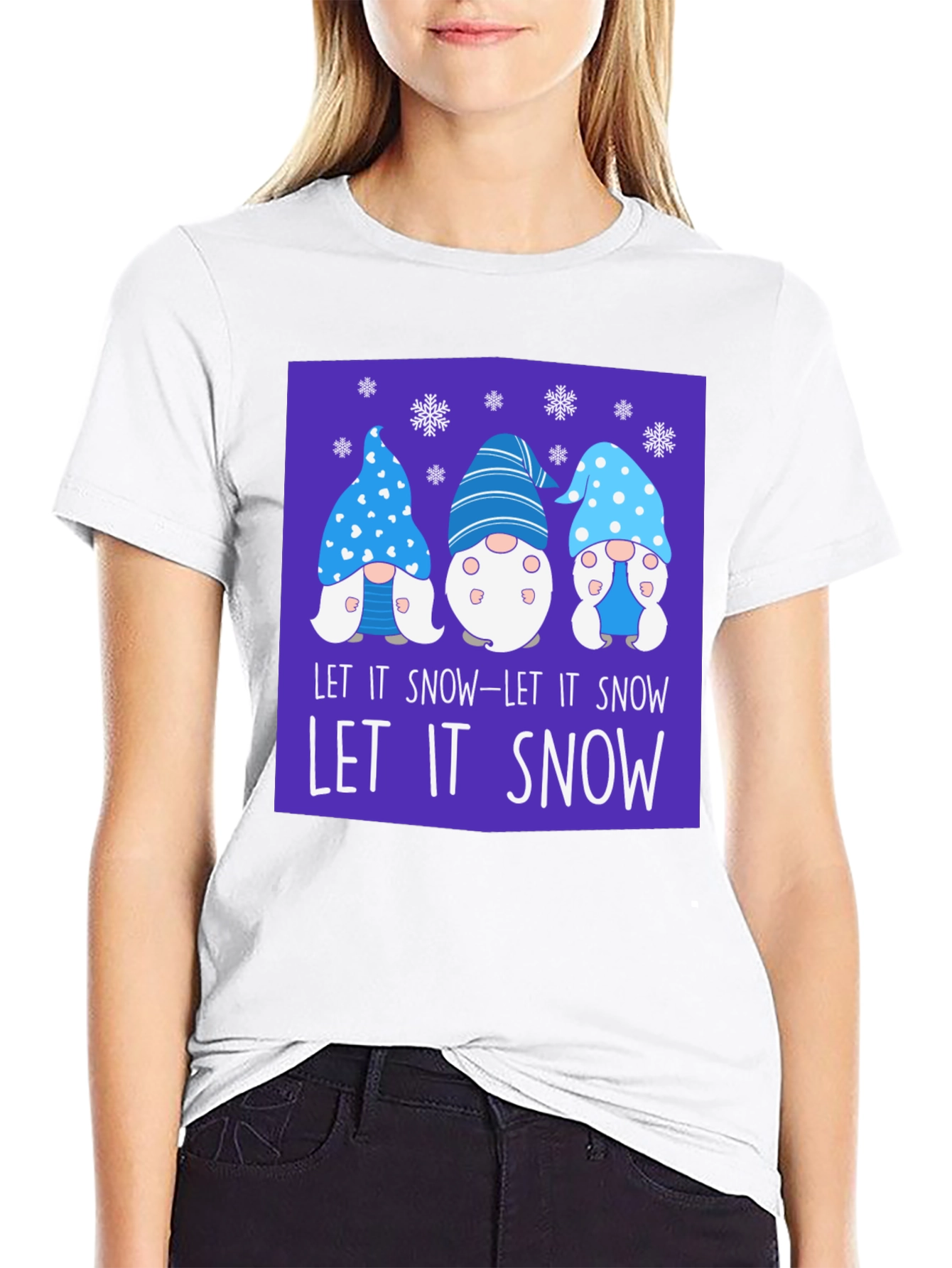 Let It Snow Gnomes Graphic Tee
