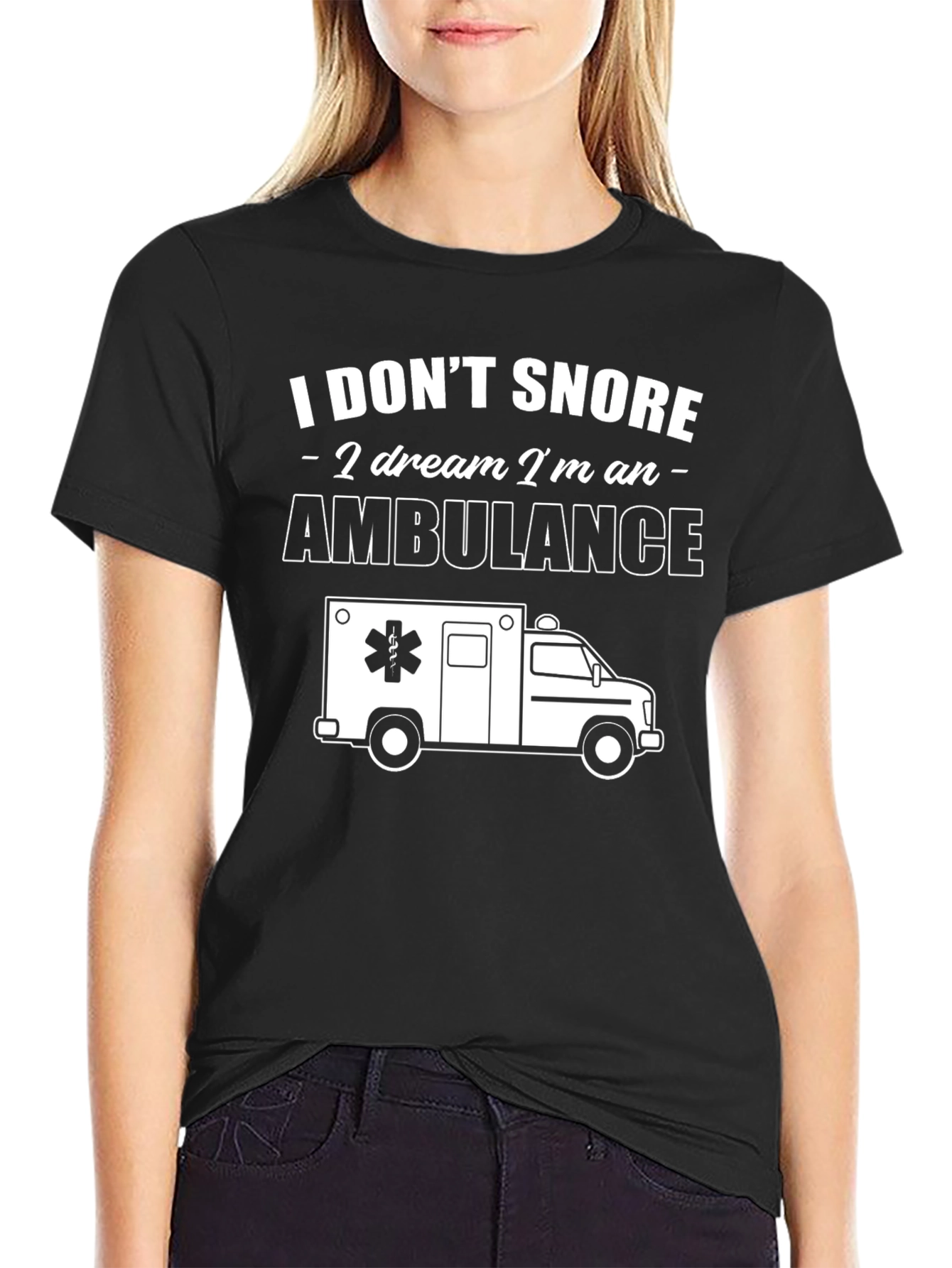 I Dont Snore Ambulance Graphic T-Shirt