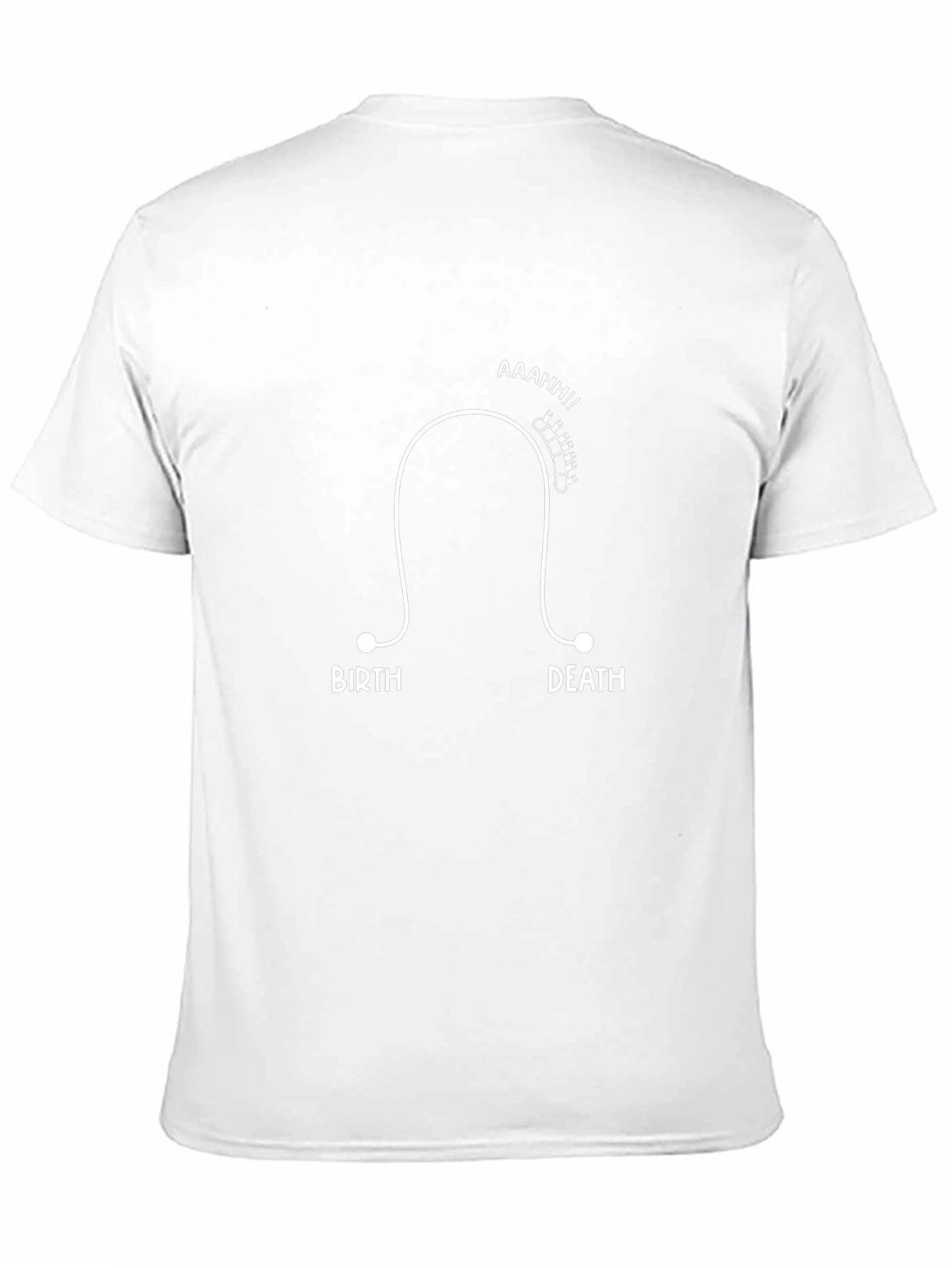 Rollercoaster of Life T-Shirt - Birth Death and Screaming!