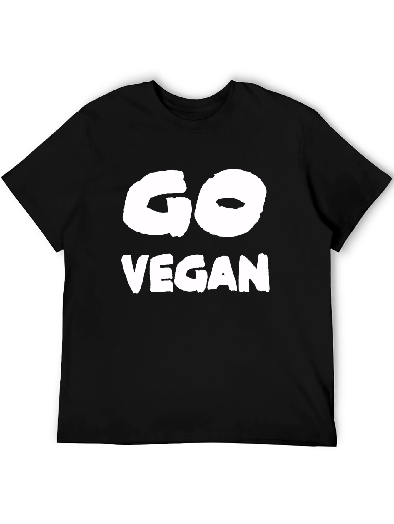 Go Vegan Tee - Black Graphic T-Shirt