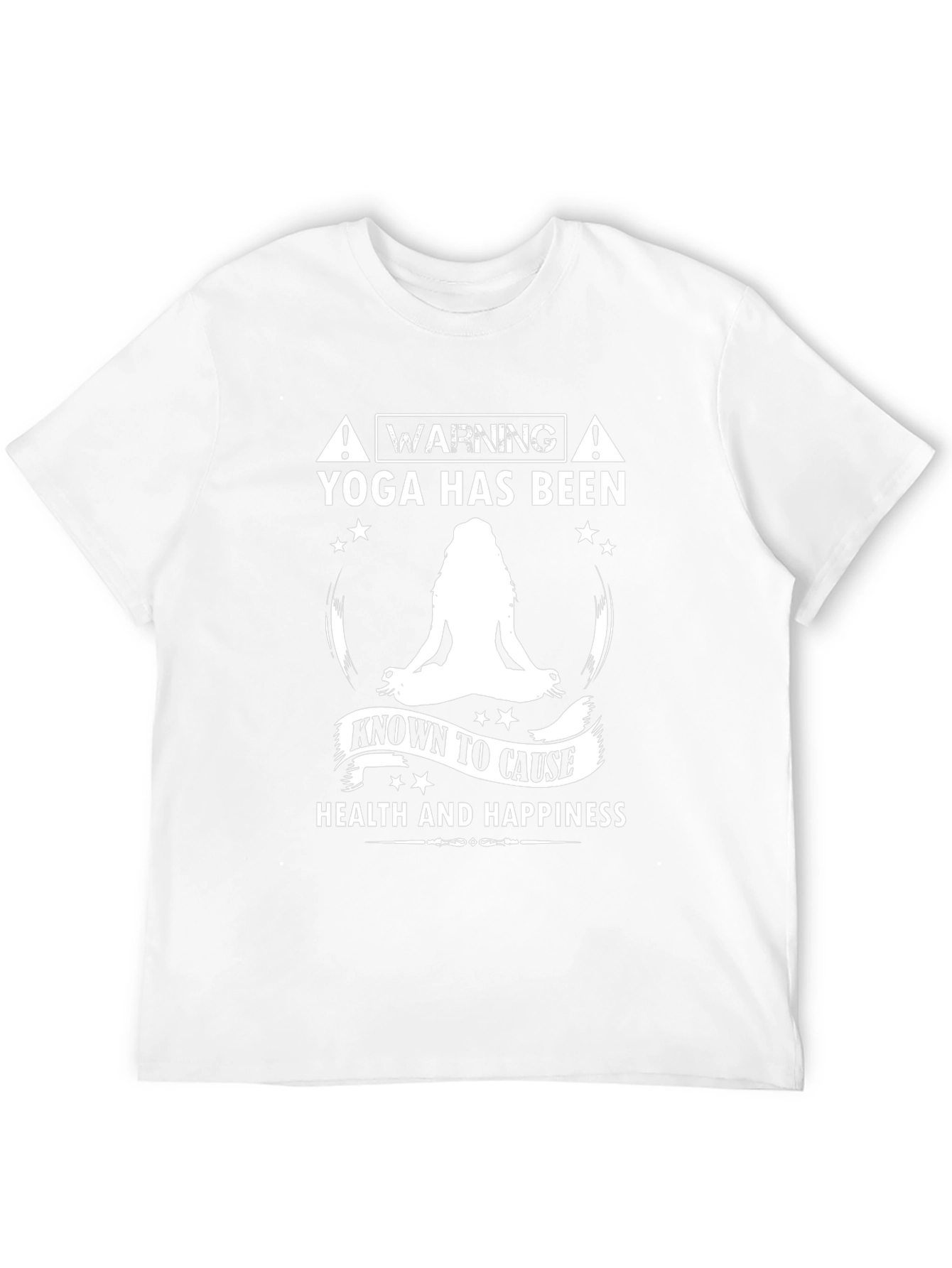 Yoga Health and Happiness Black T-Shirt