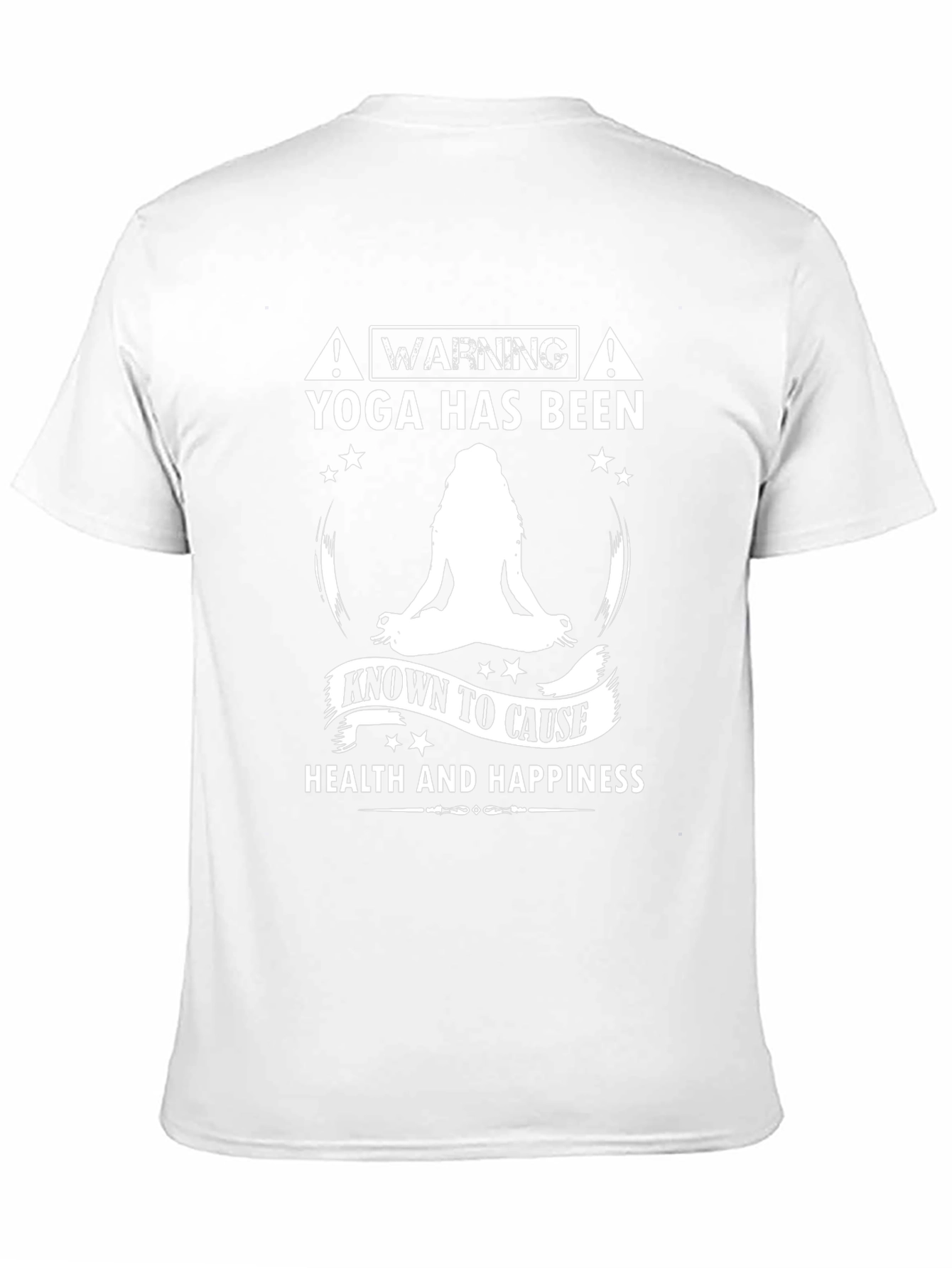 Yoga Health and Happiness Black T-Shirt