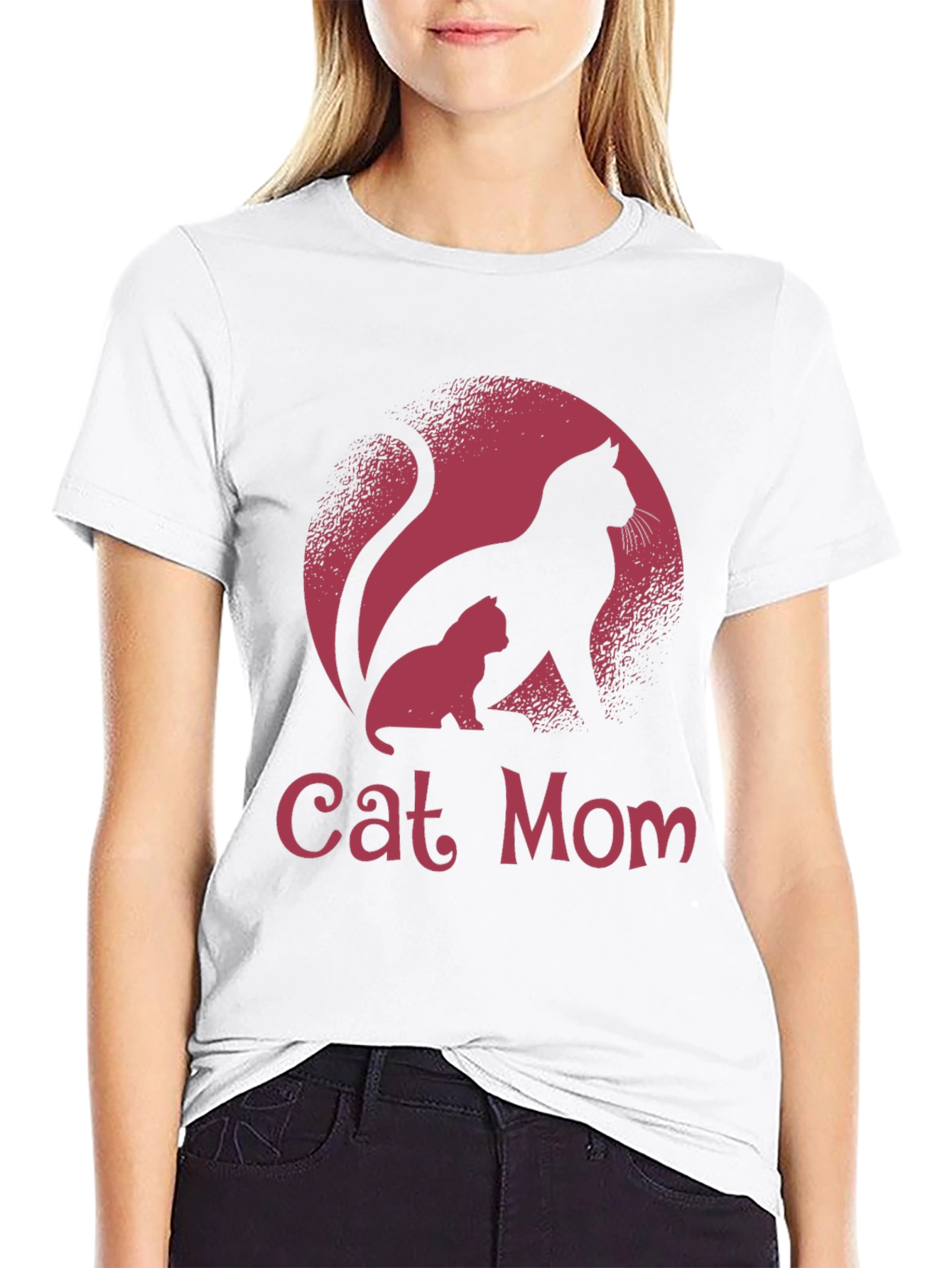 Cat Mom T-Shirt - Cute Feline Graphic Tee