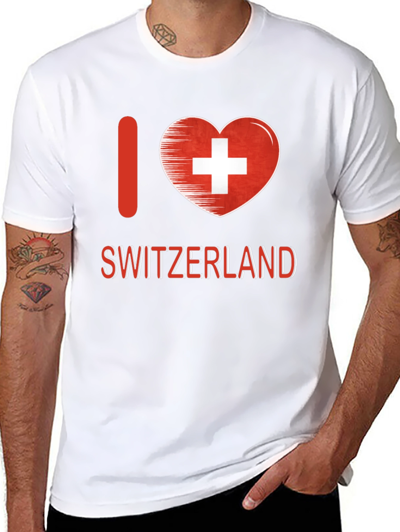 I Love Switzerland T-Shirt - Swiss Pride Tee