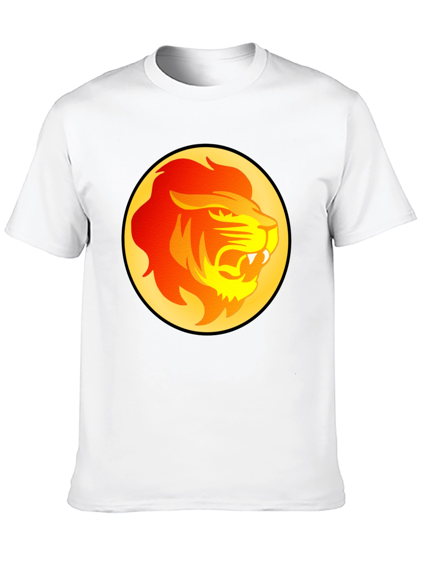 Lion Graphic Tee - Bold Animal Print T-Shirt