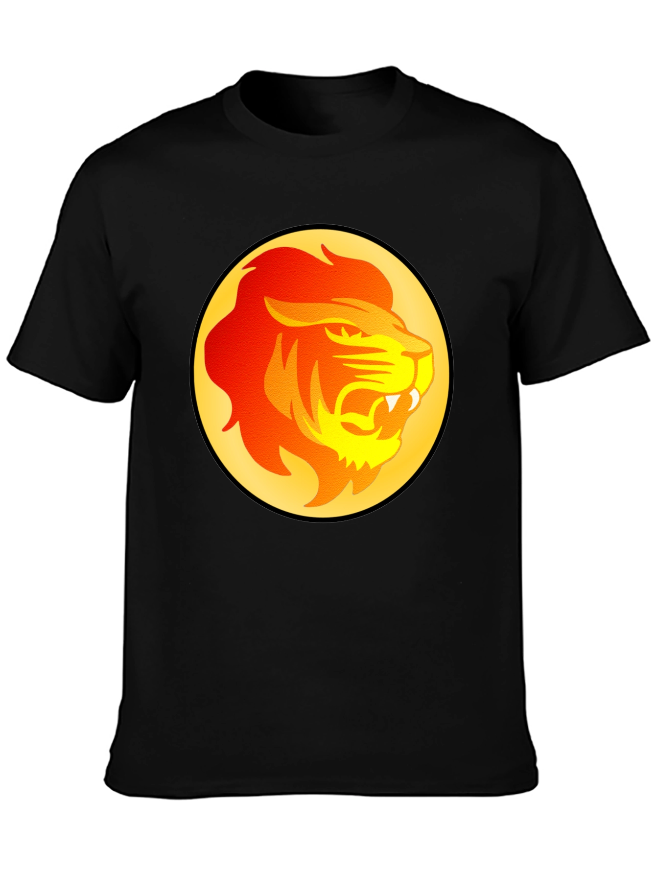 Lion Graphic Tee - Bold Animal Print T-Shirt