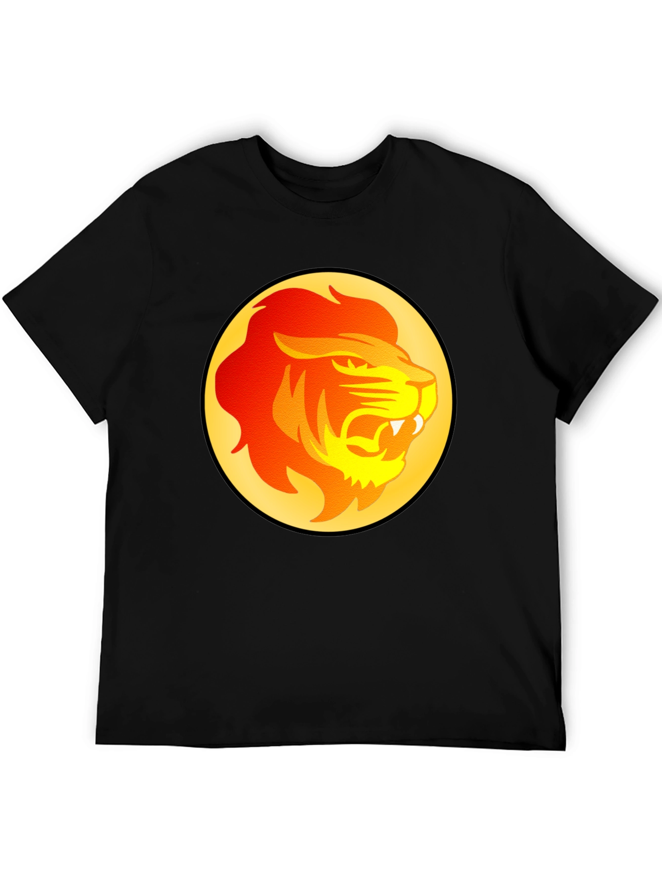 Lion Graphic Tee - Bold Animal Print T-Shirt