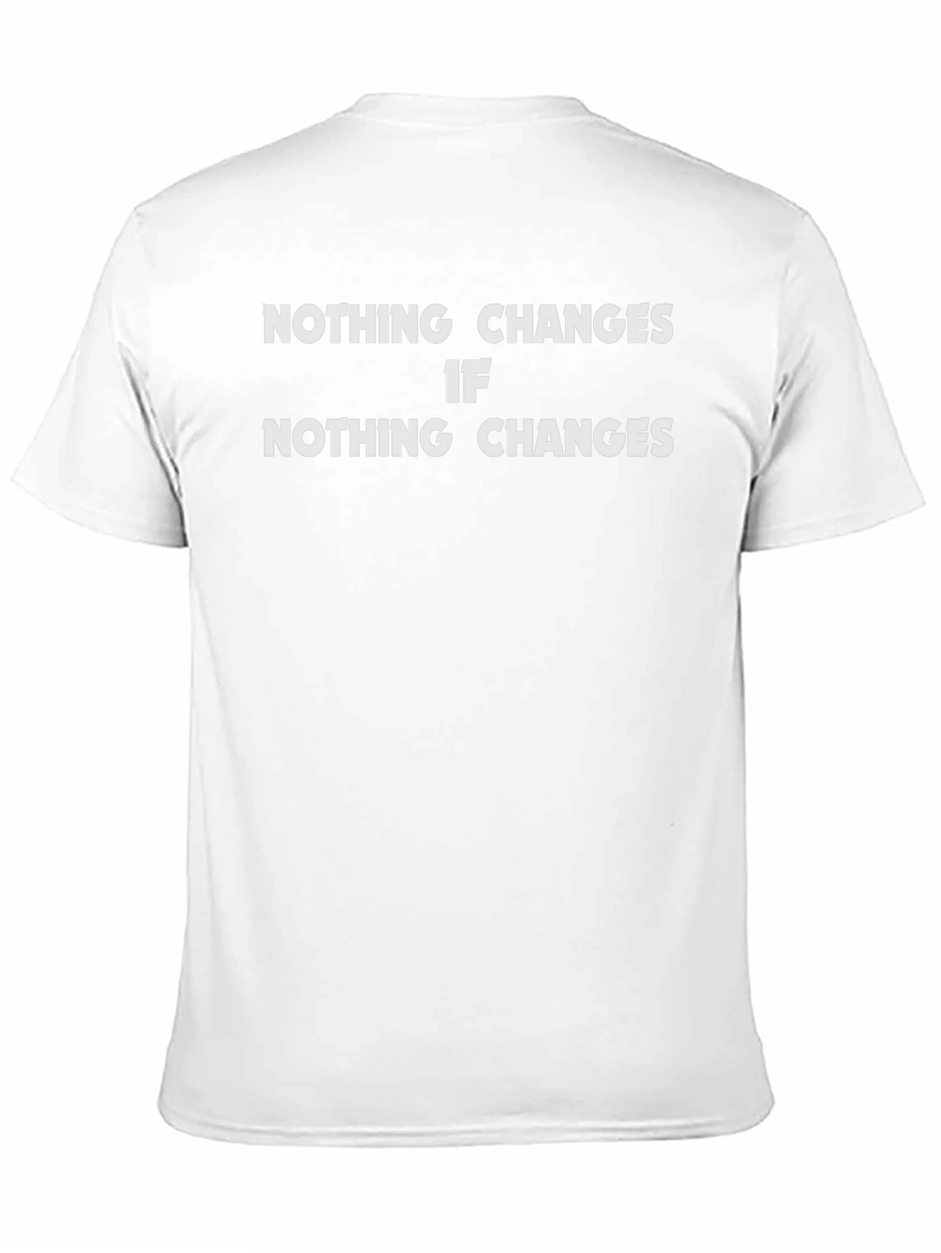 Nothing Changes Graphic Tee - Black Cotton T-Shirt