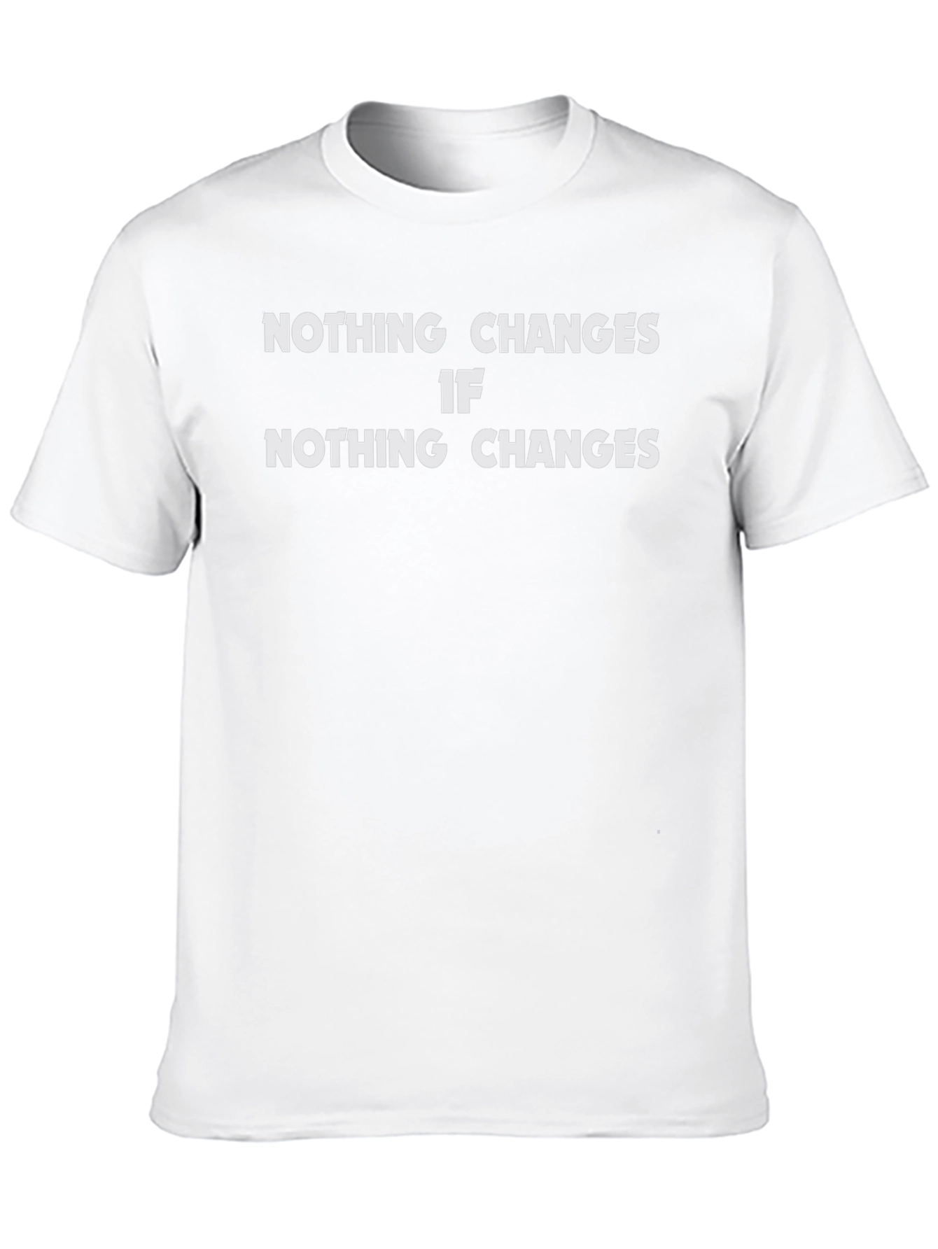 Nothing Changes Graphic Tee - Black Cotton T-Shirt